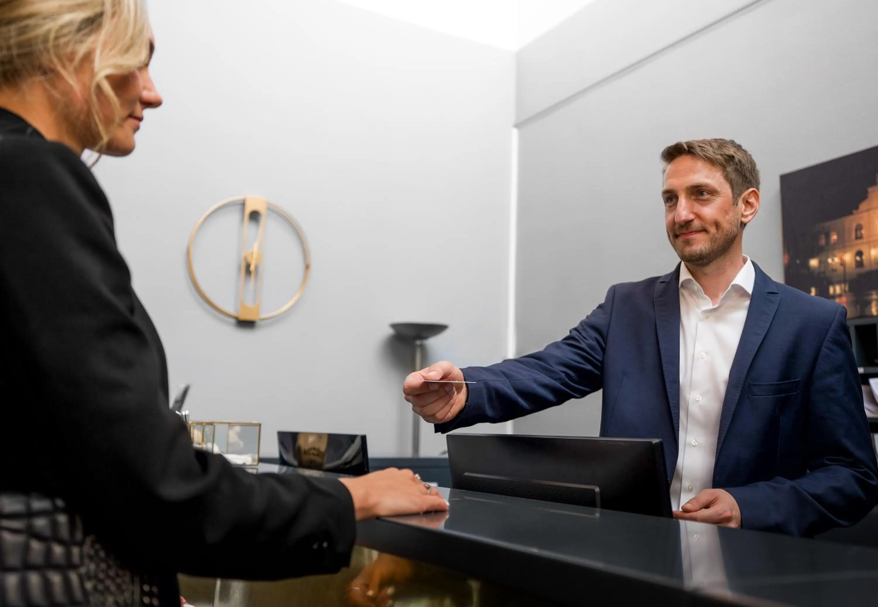 Lobby or reception in Hotel Frechener Hof