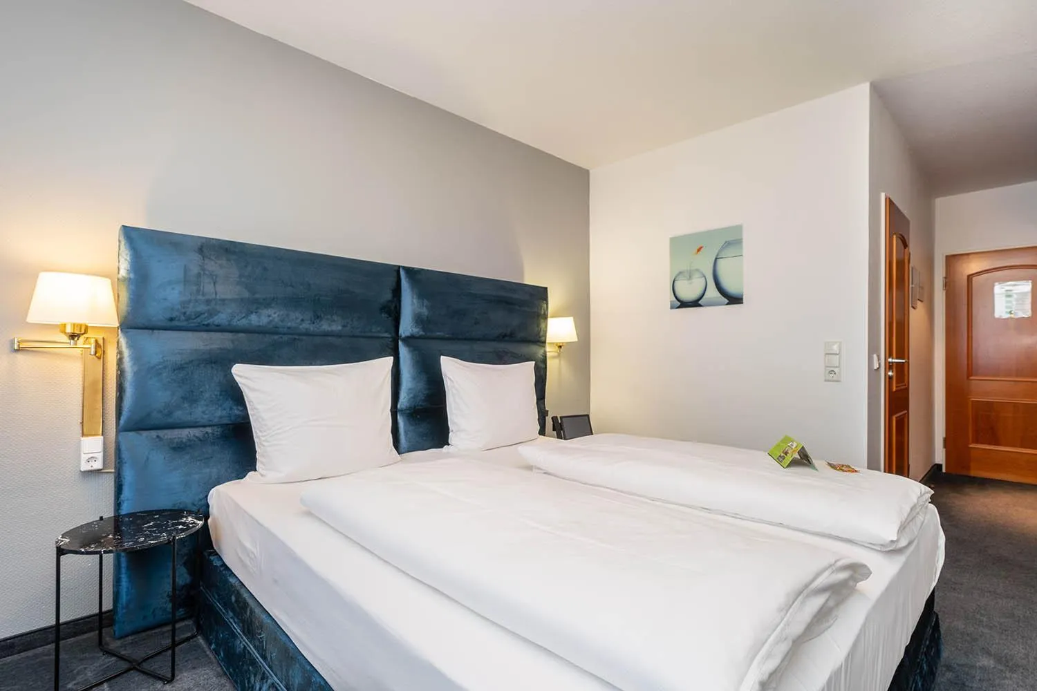 Photo of the whole room, Bed in Hotel Frechener Hof