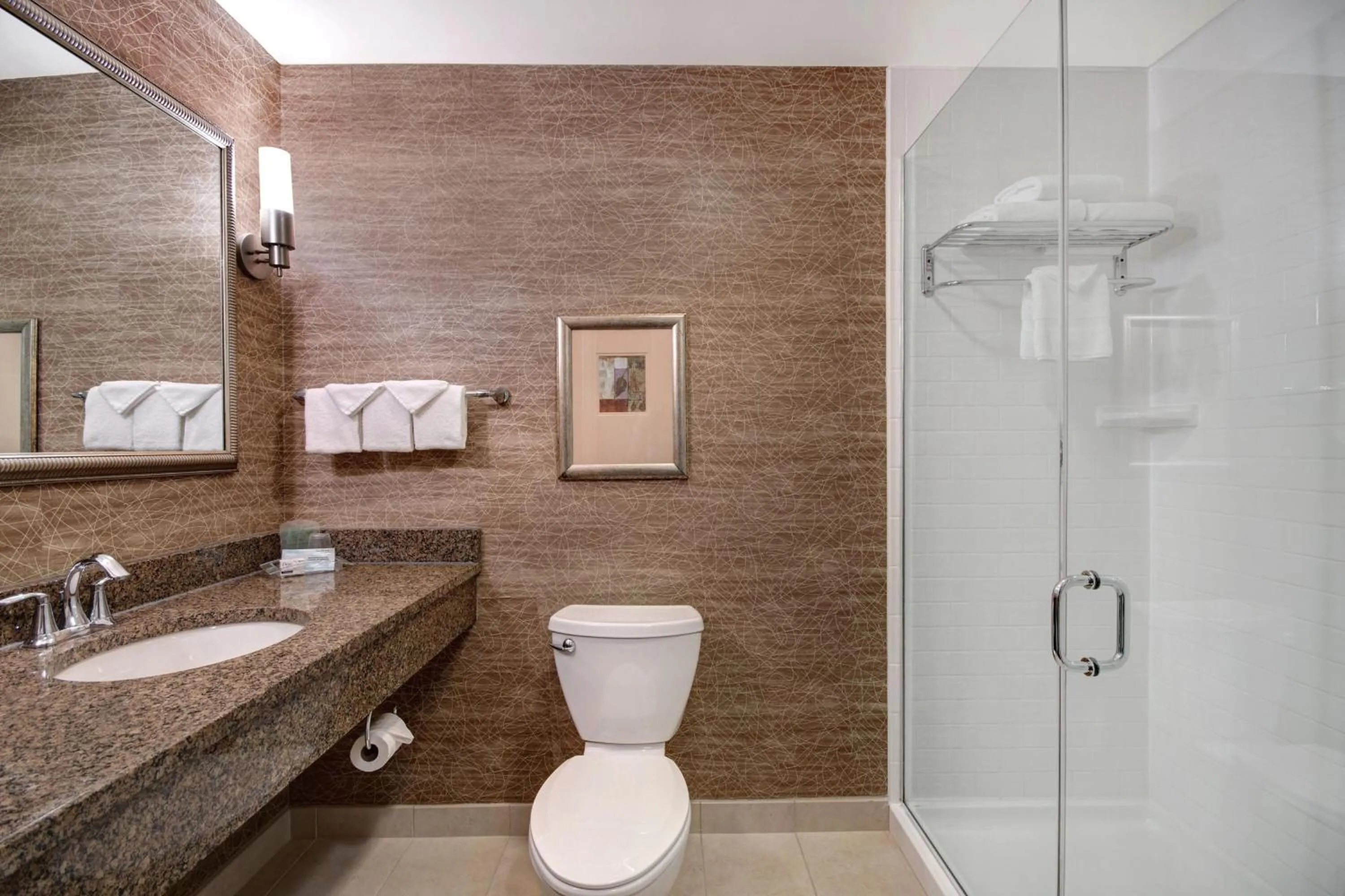 Bathroom in Holiday Inn Detroit Metro Airport by IHG