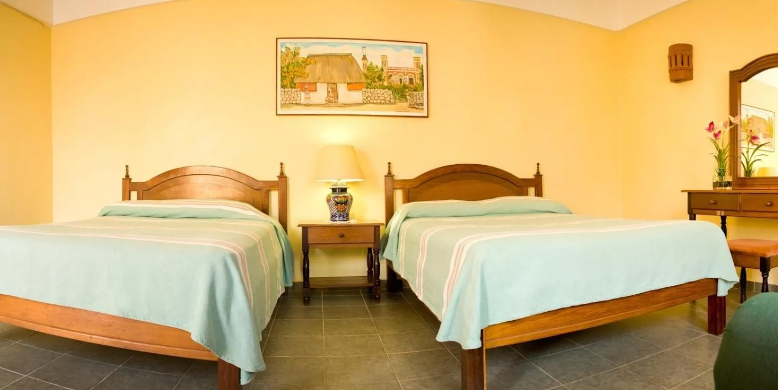 Bed in Hotel Real Del Mayab