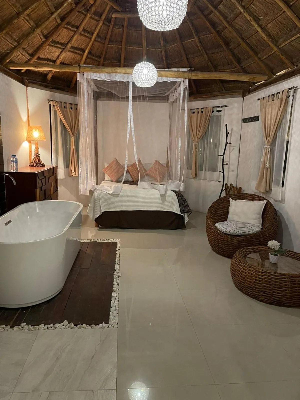 Photo of the whole room, Bed in Cabañas Luxury con Lagoon Club - Adults Only