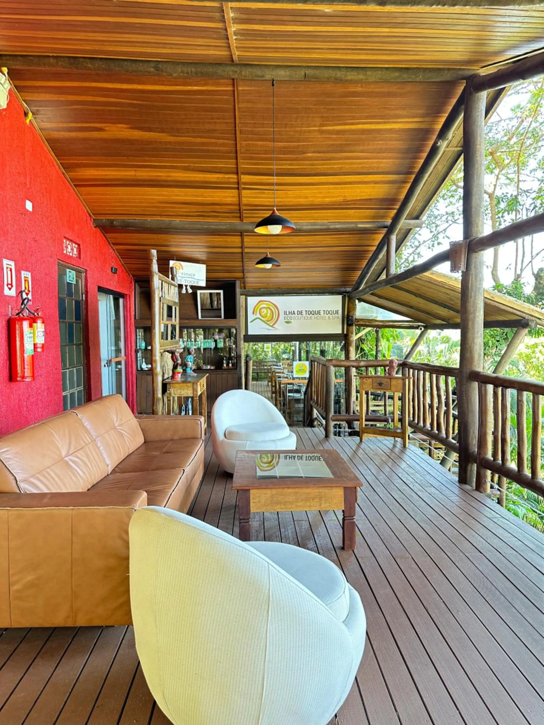 Lobby or reception in Ilha de Toque Toque Eco Hotel