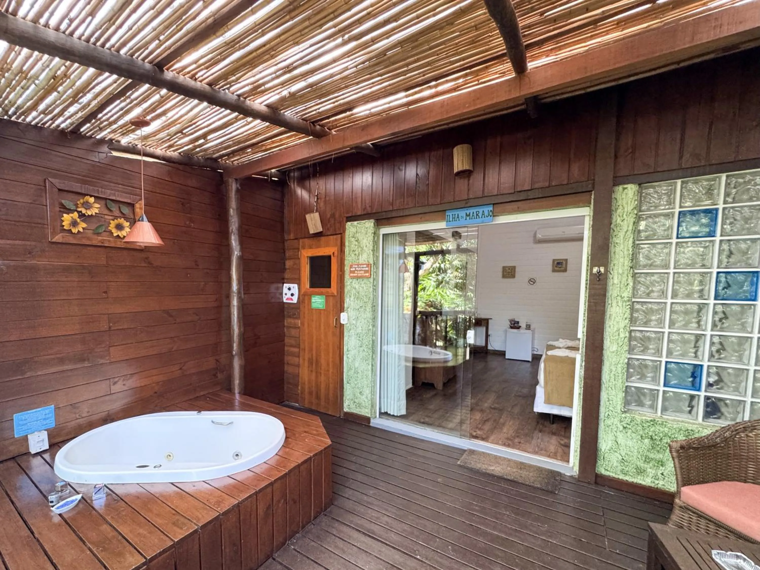 Patio in Ilha de Toque Toque Eco Hotel