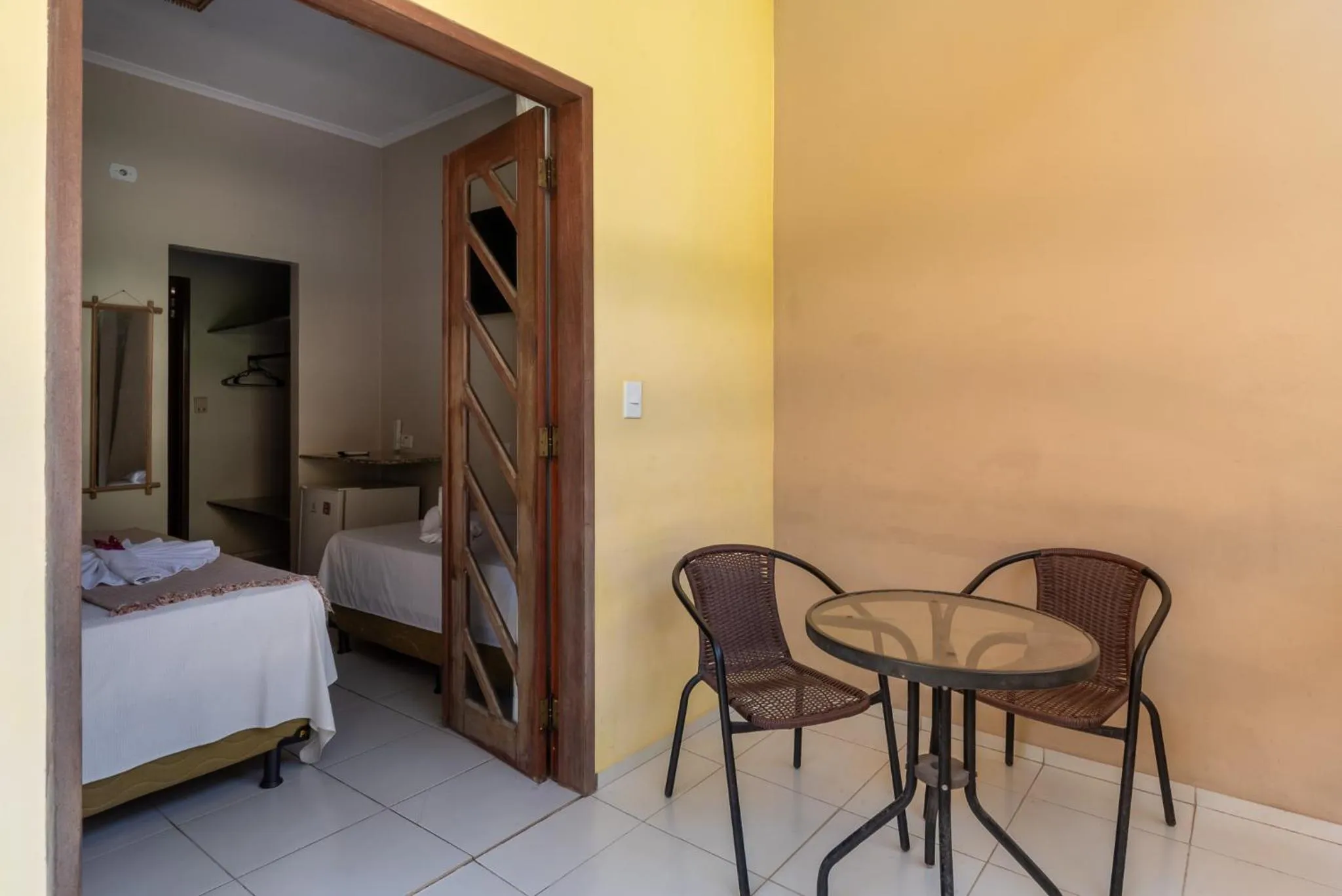 Balcony/Terrace, Bed in Pousada Do Rio Barreirinhas