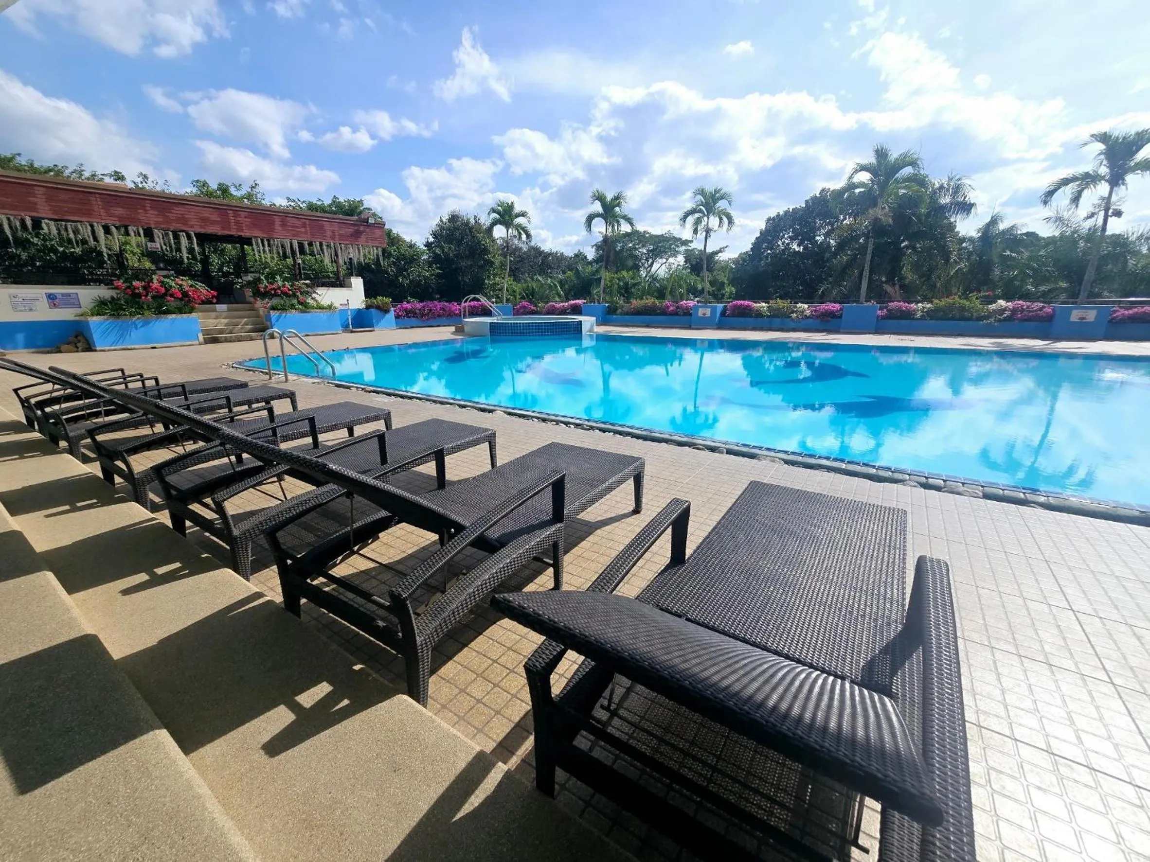 Pool view in Loei Palace Hotel