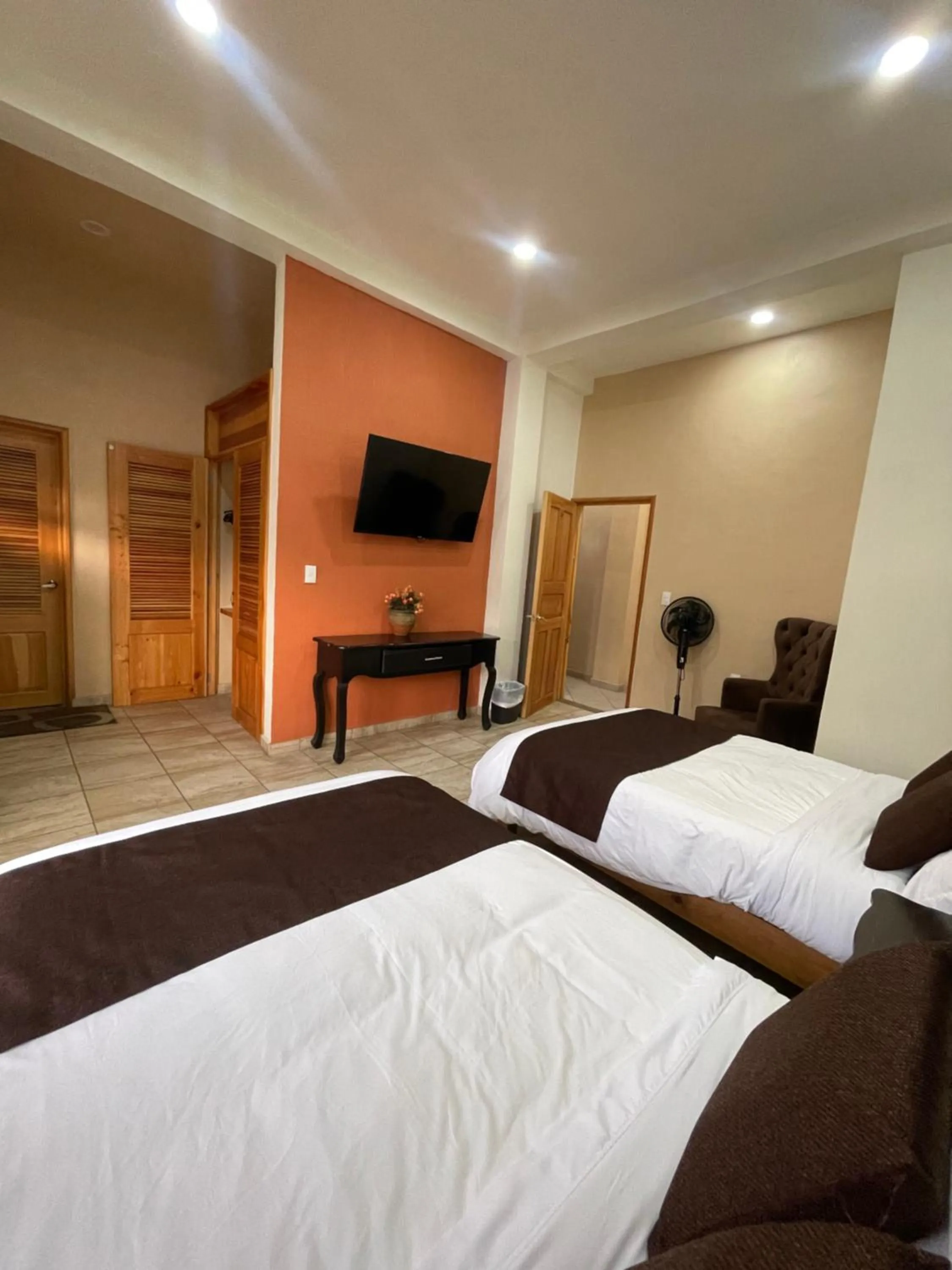 Bed in Hotel & Balneario Los Angeles