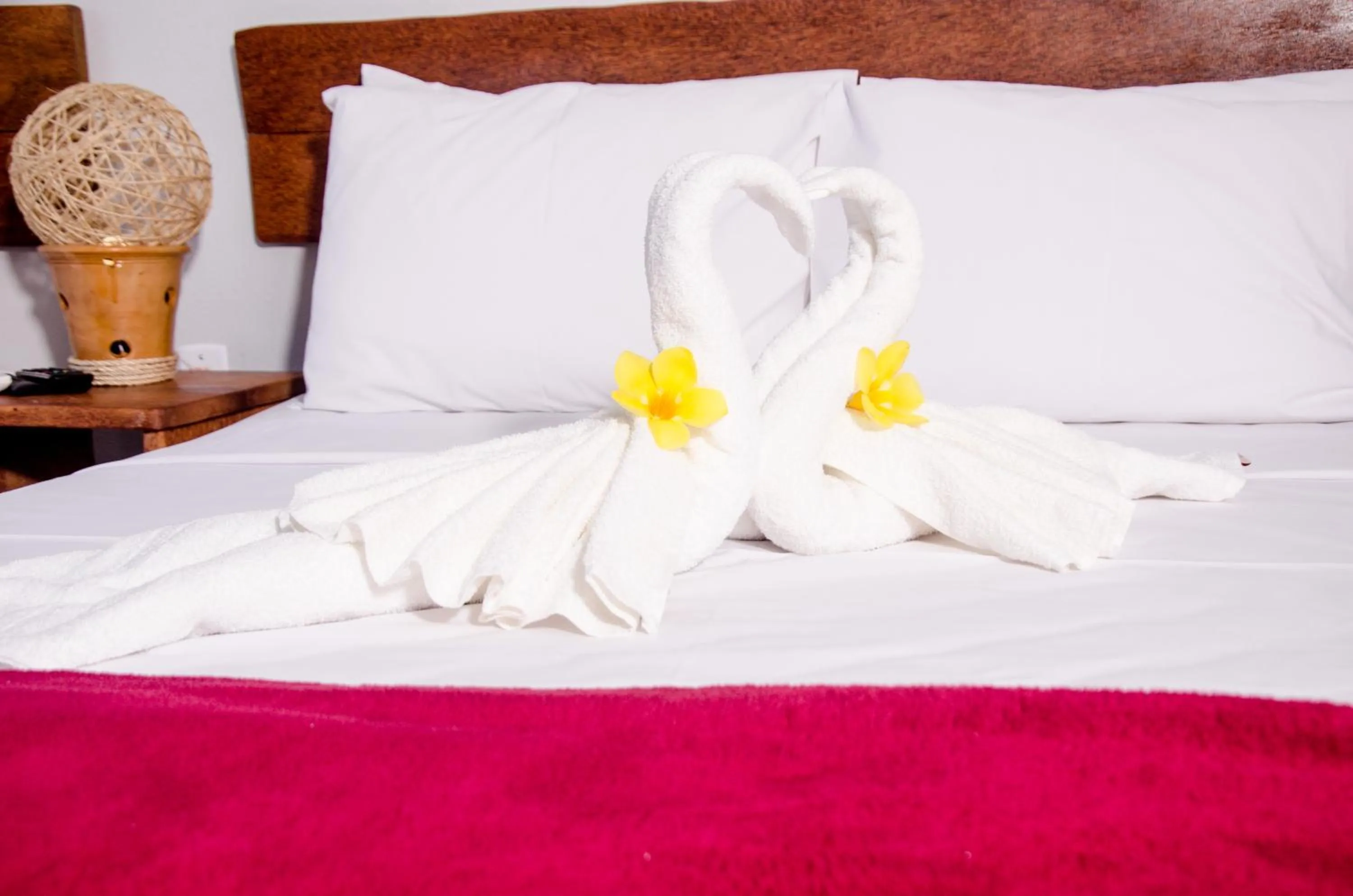 Bed in Pousada Chalés do Toque