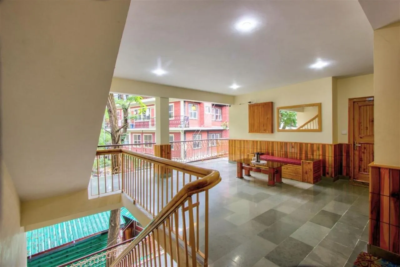 Seating area in Hotel Samiru Manali