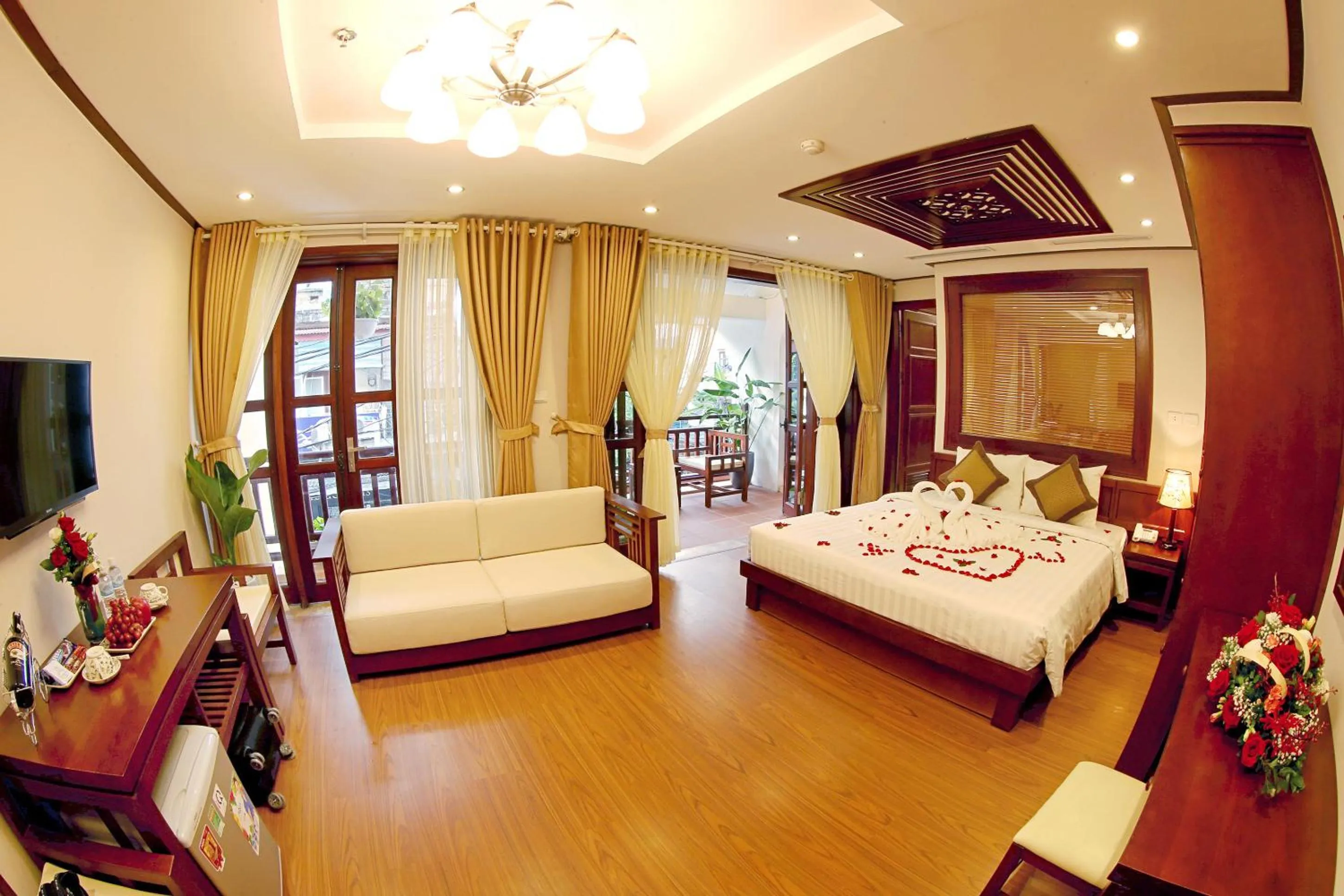 Bedroom, Bed in Hanoi Nostalgia Hotel & Spa