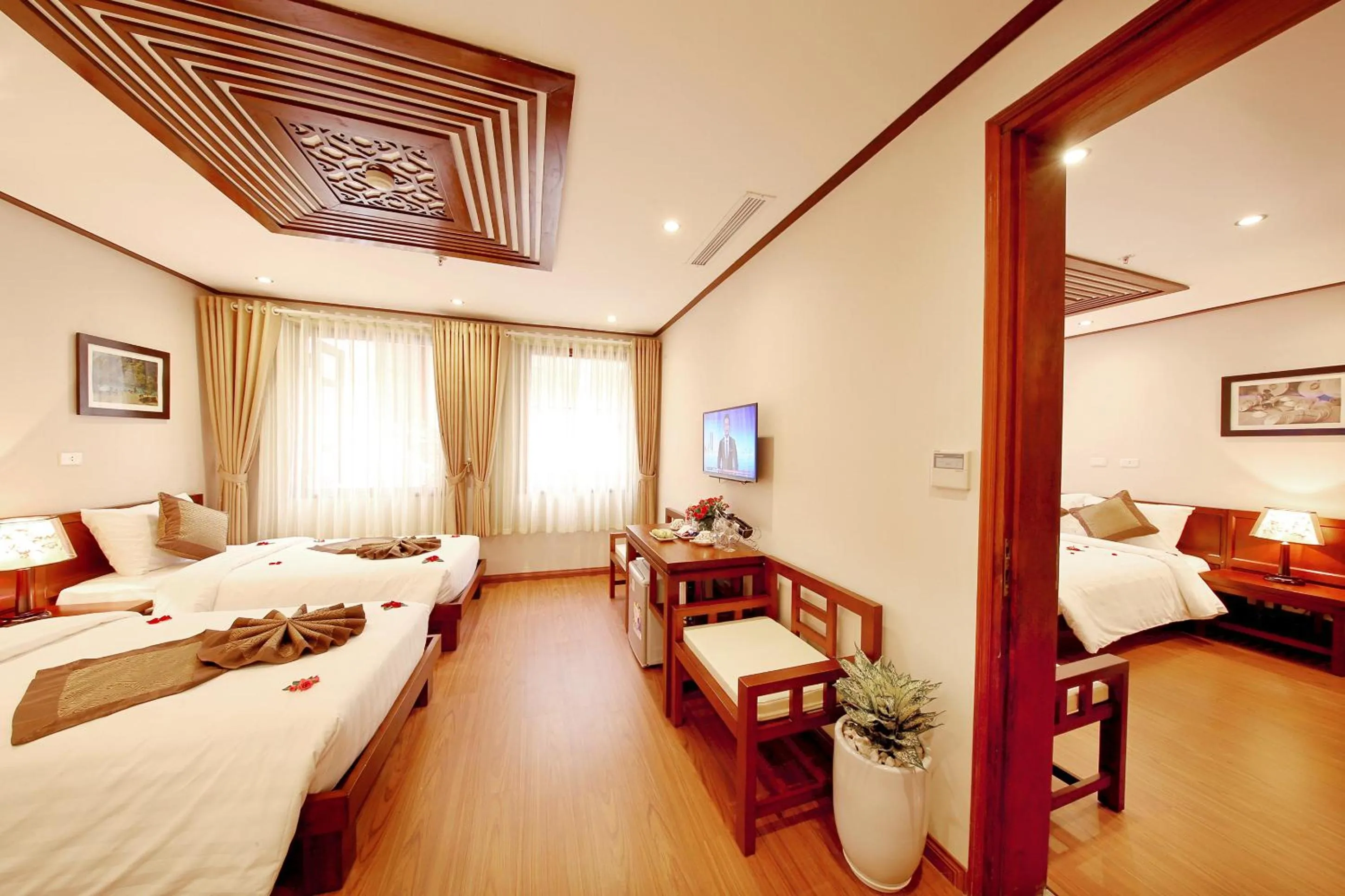 Bedroom, Bed in Hanoi Nostalgia Hotel & Spa