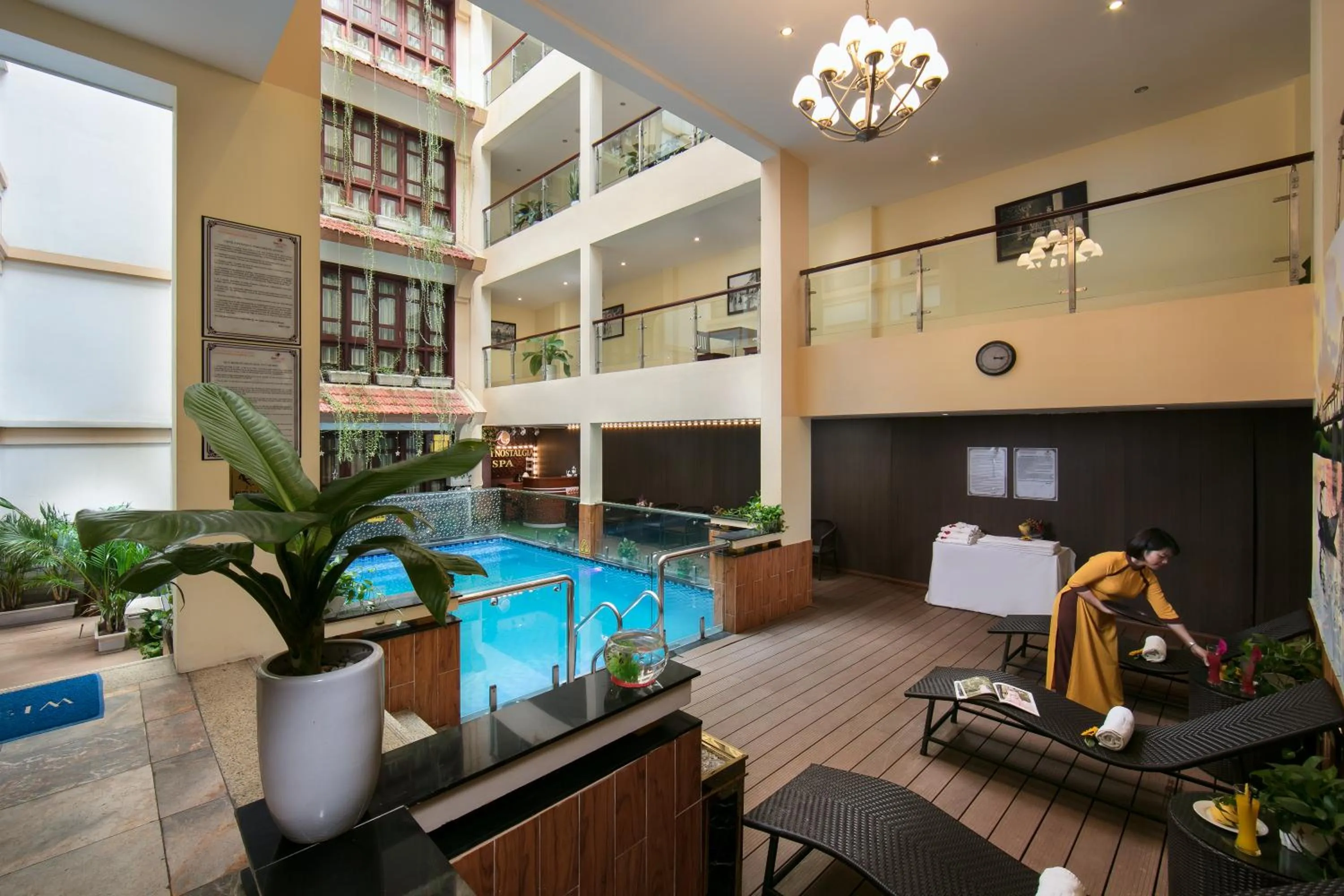 Swimming pool in Hanoi Nostalgia Hotel & Spa