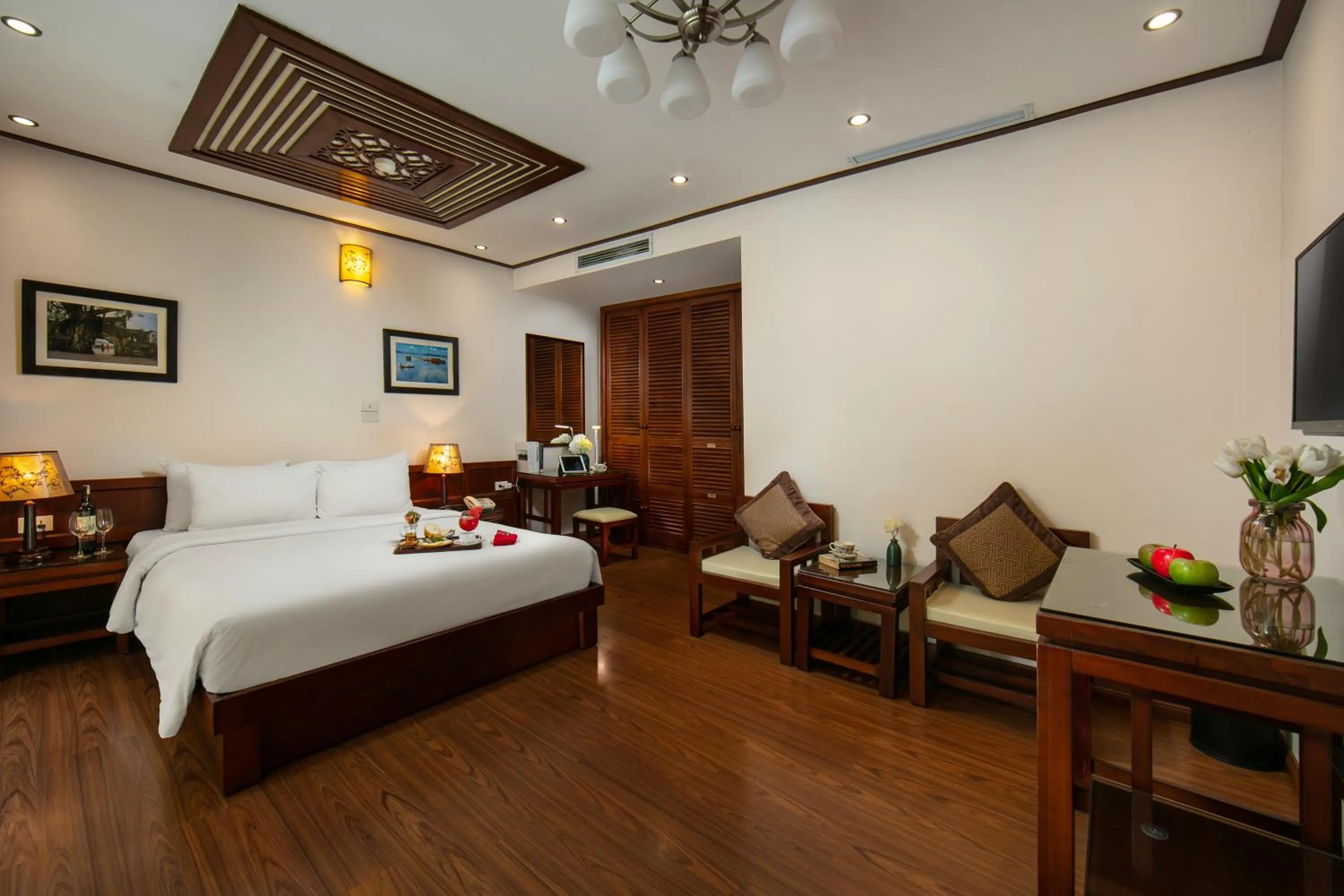 Bedroom, Bed in Hanoi Nostalgia Hotel & Spa