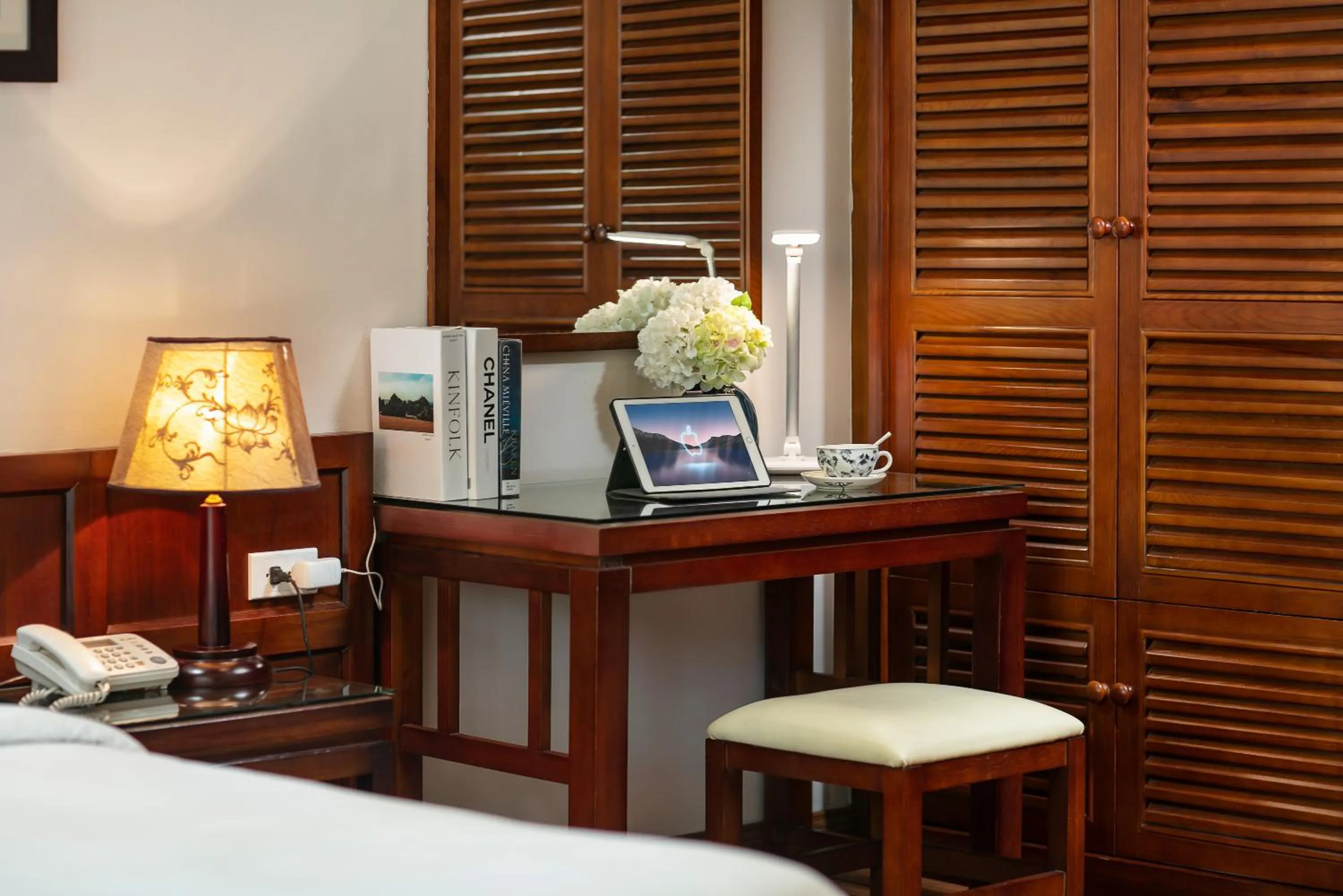 Decorative detail, Bed in Hanoi Nostalgia Hotel & Spa