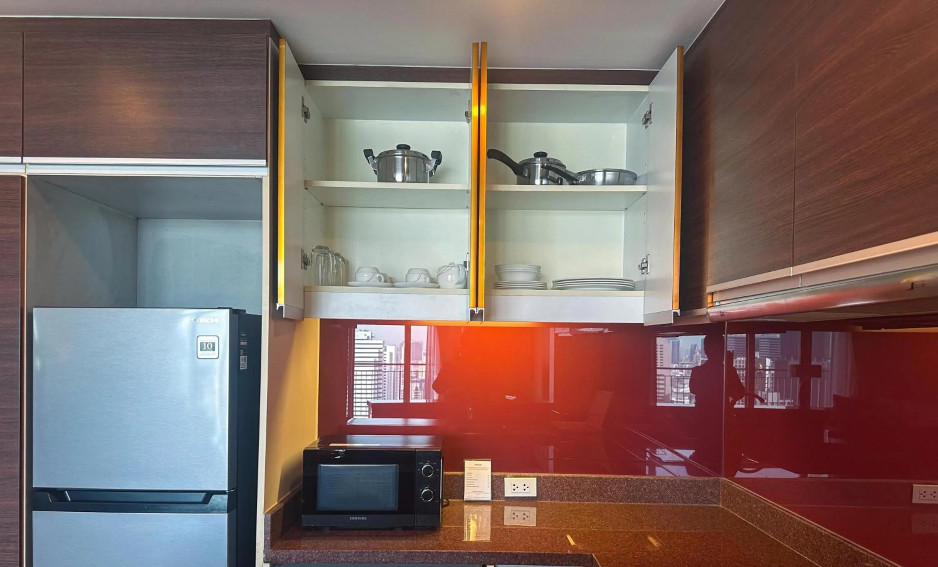 Kitchen or kitchenette in Urbana Sathorn Hotel, Bangkok