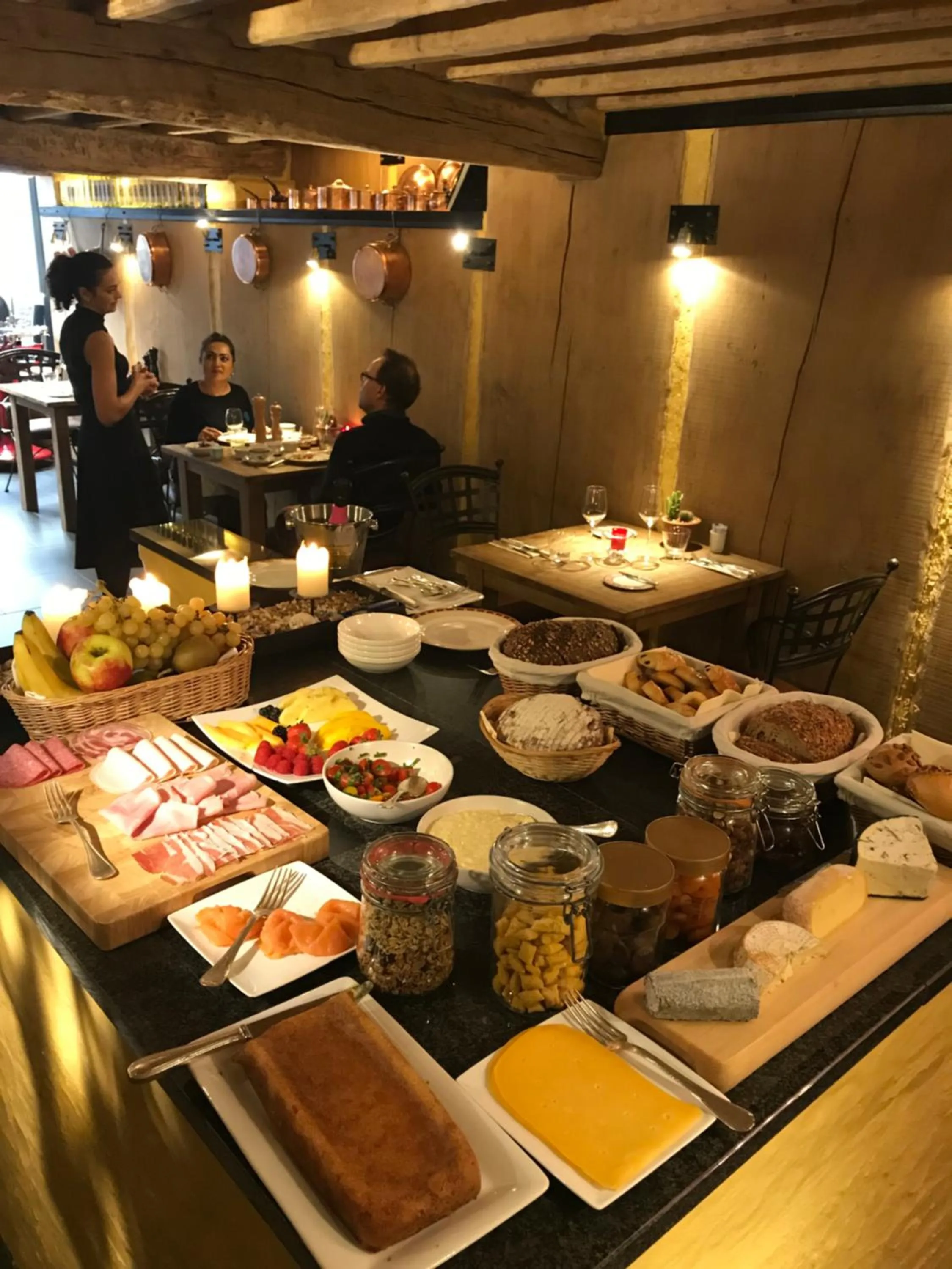 Buffet breakfast in Hotel Colvenier