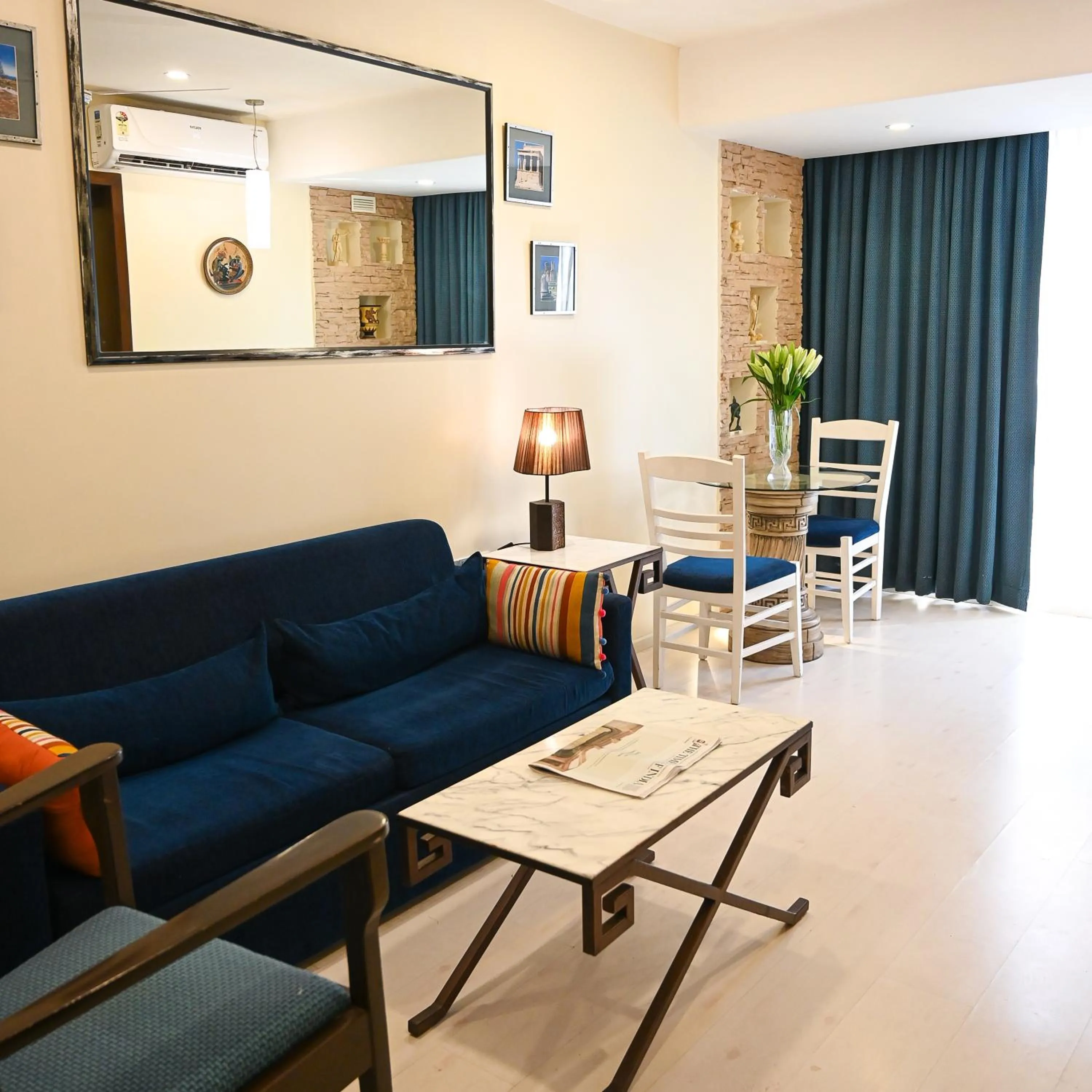 Living room in The Shalimar Hotel, Kemps Corner