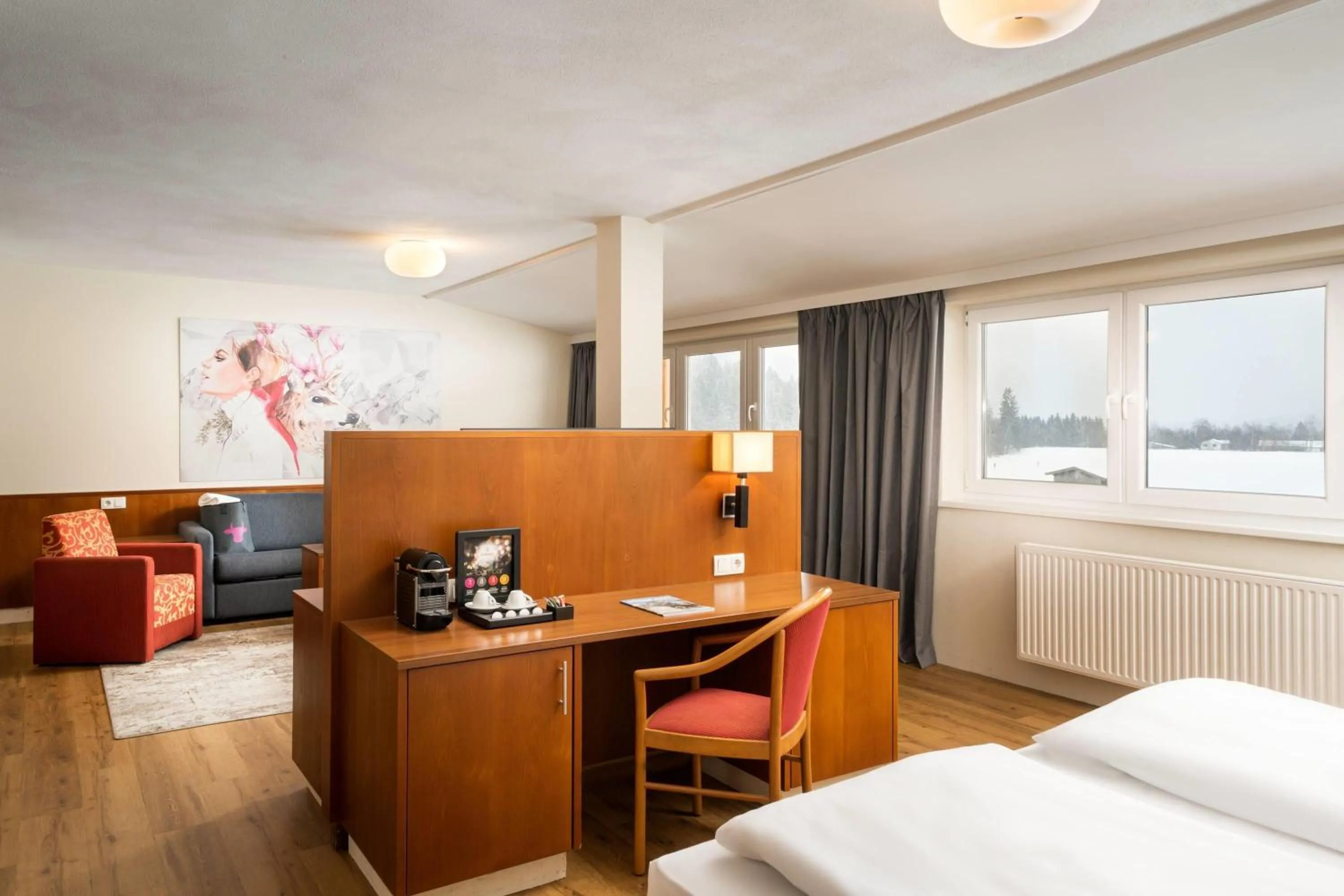 Photo of the whole room, Bed in elaya hotel steinplatte, Trademark by Wyndham