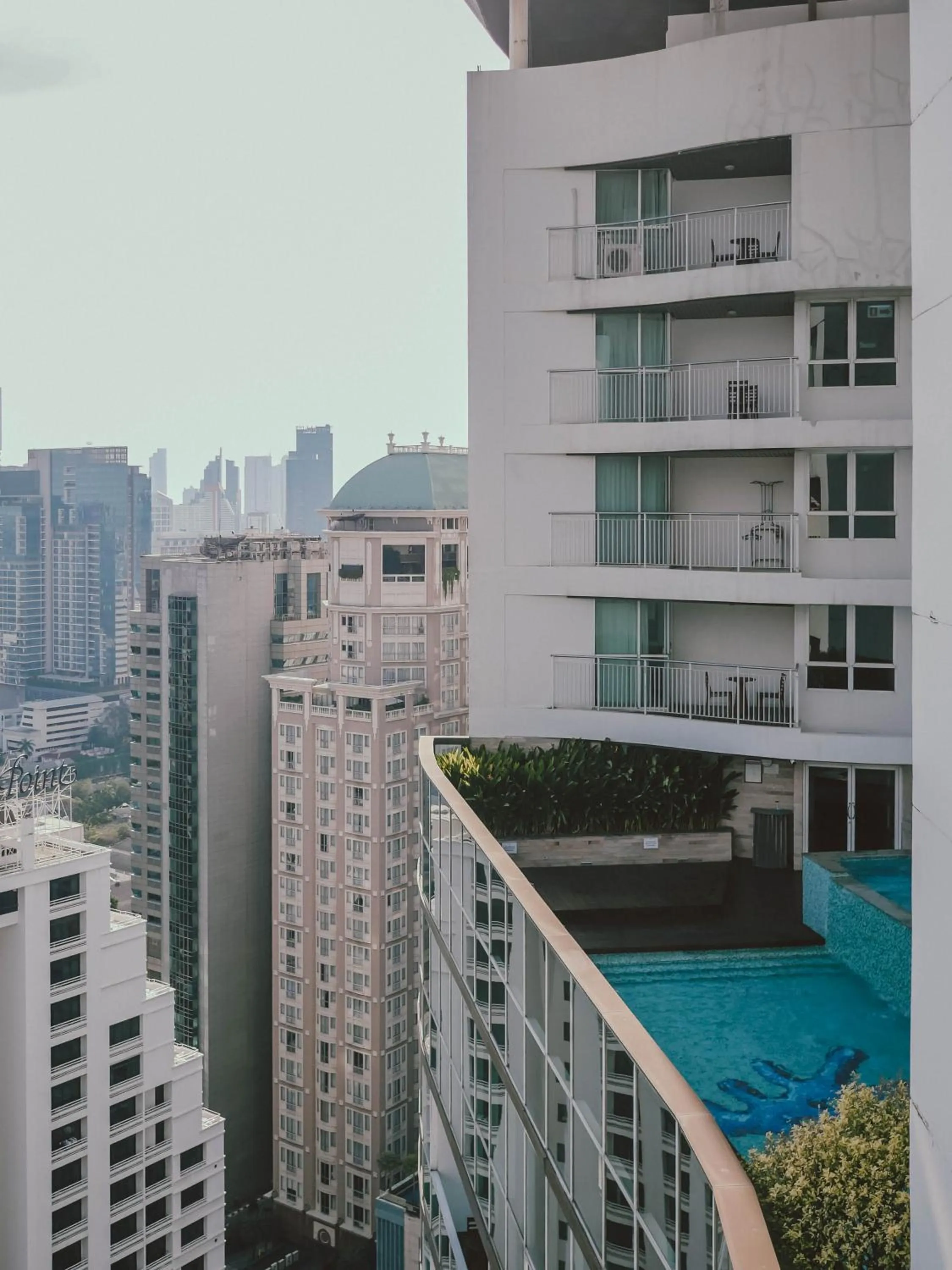 Street view in Urbana Langsuan Hotel