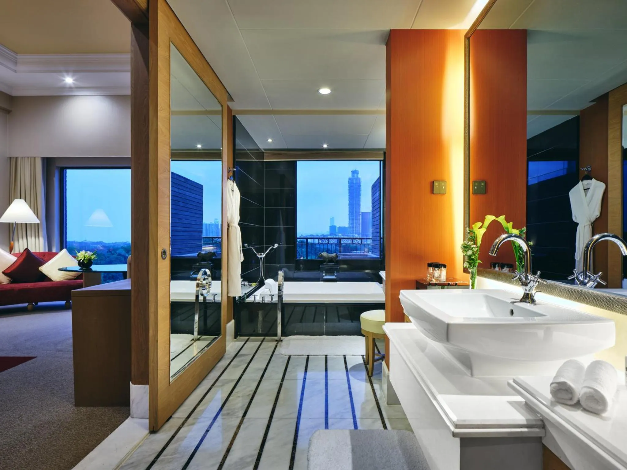 Bathroom in InterContinental Shenzhen by IHG