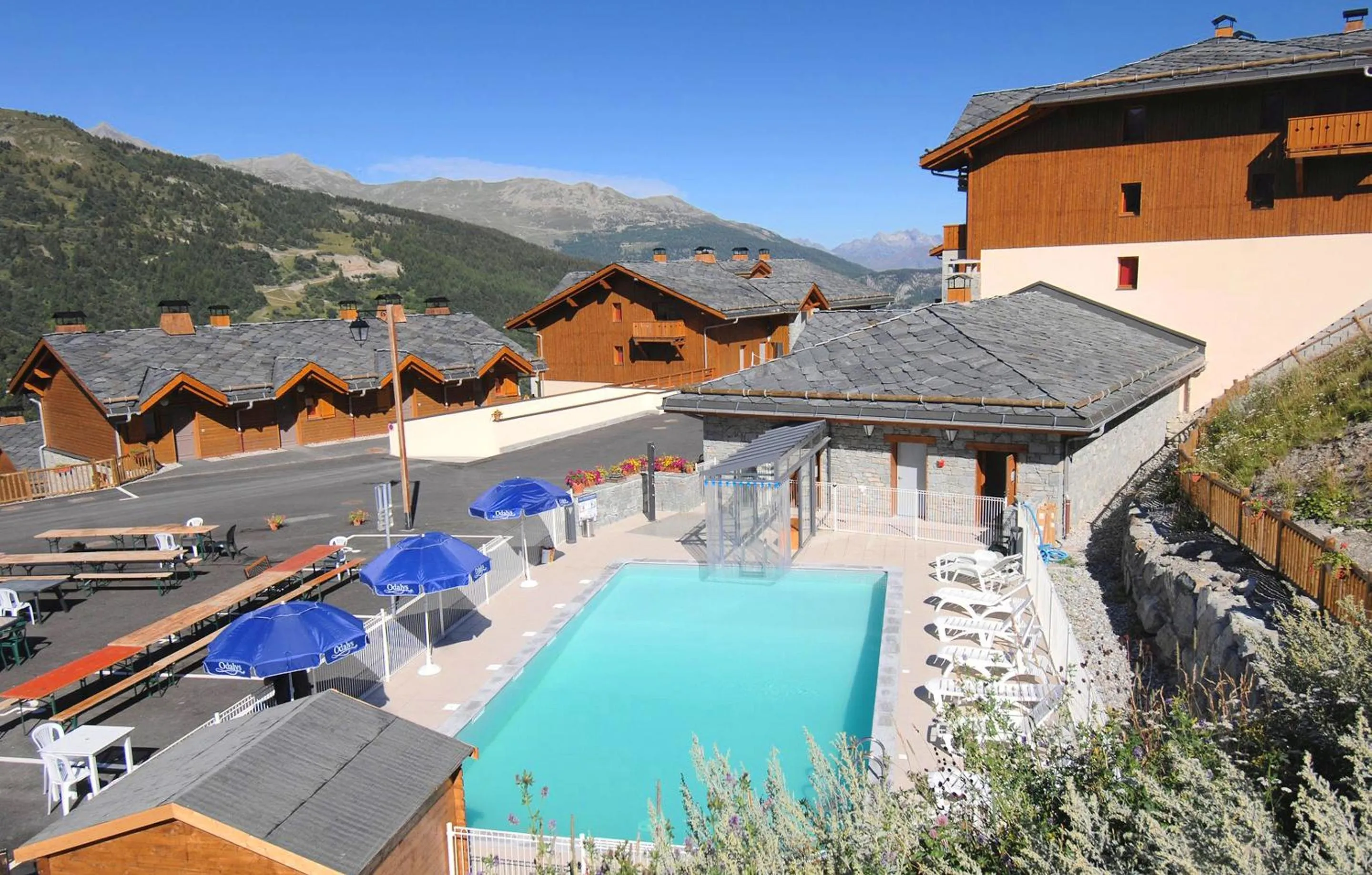 Swimming pool in Résidence Odalys Le Grand Panorama 1