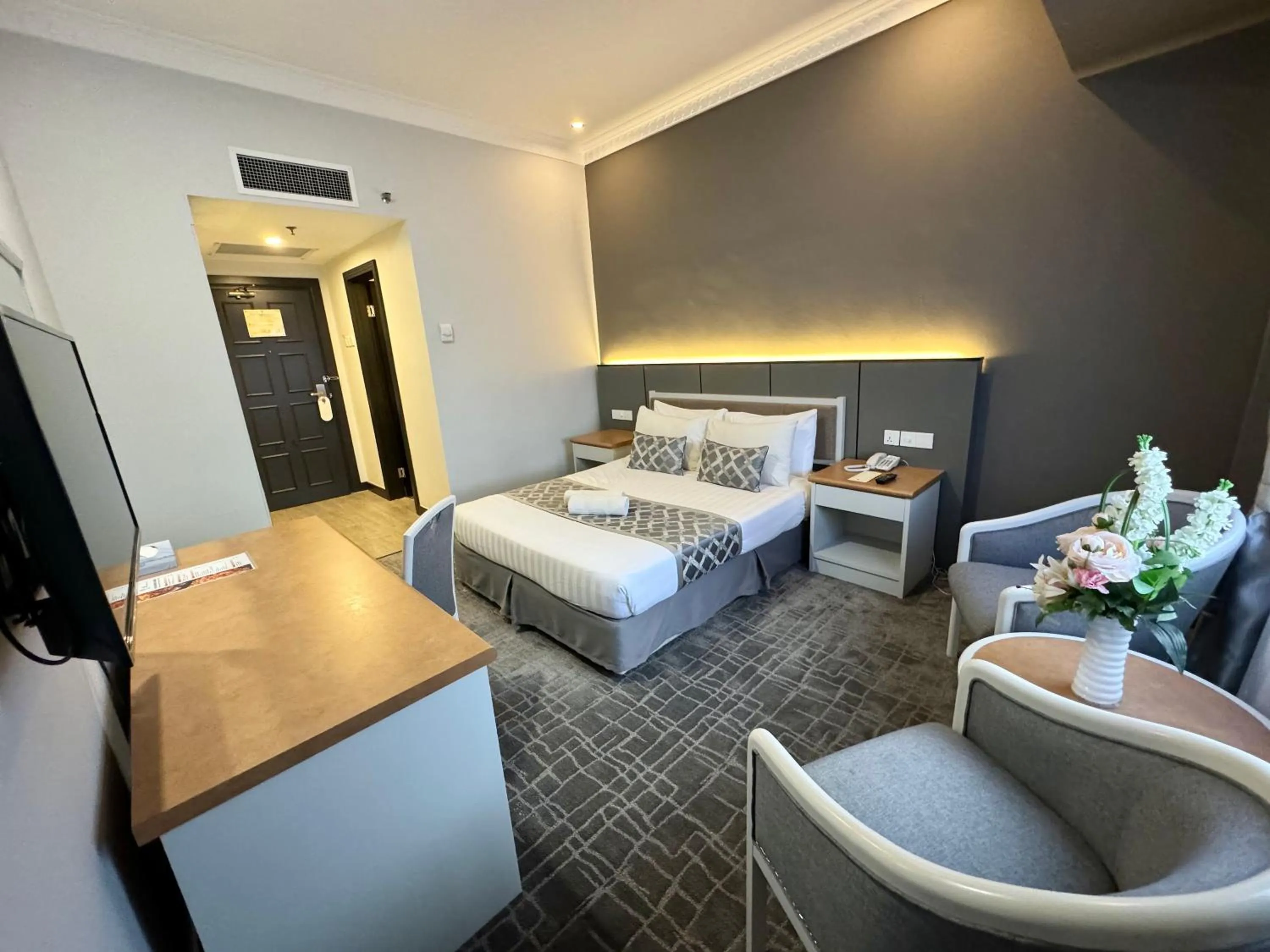 Bed in Permai Hotel Kuala Terengganu