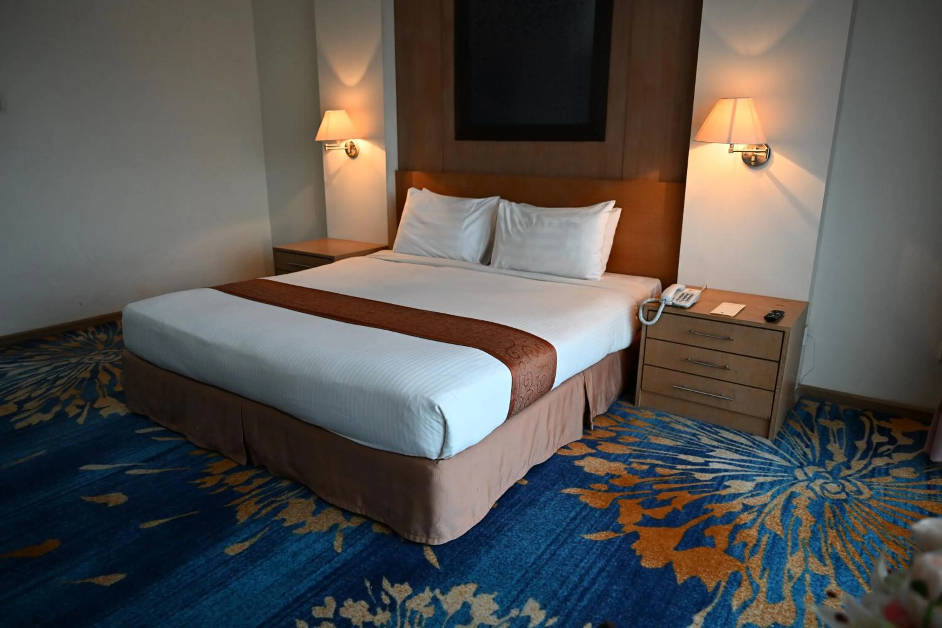 Bed in Permai Hotel Kuala Terengganu