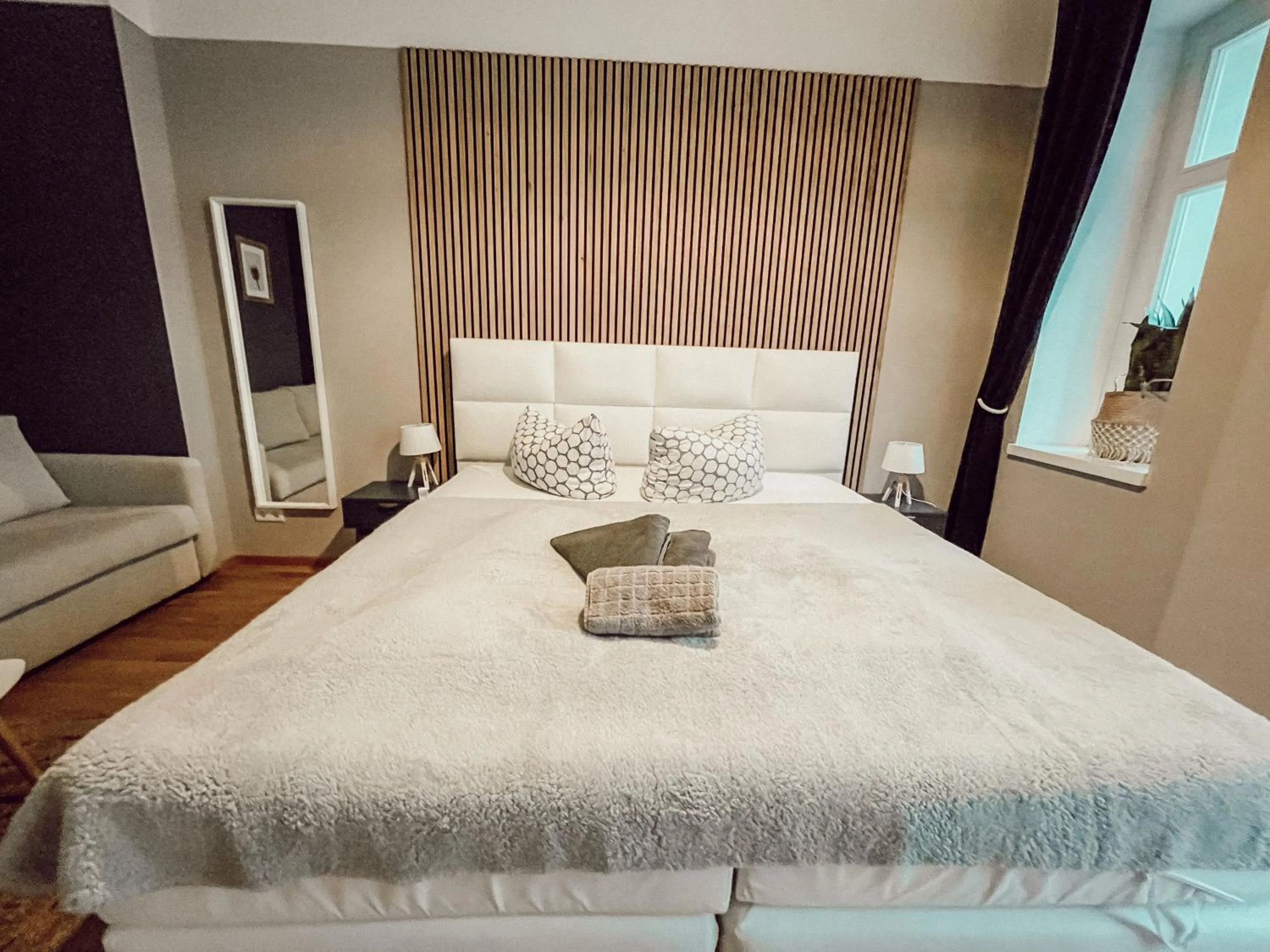 Bedroom, Bed in Luga Homes - Stadthaus