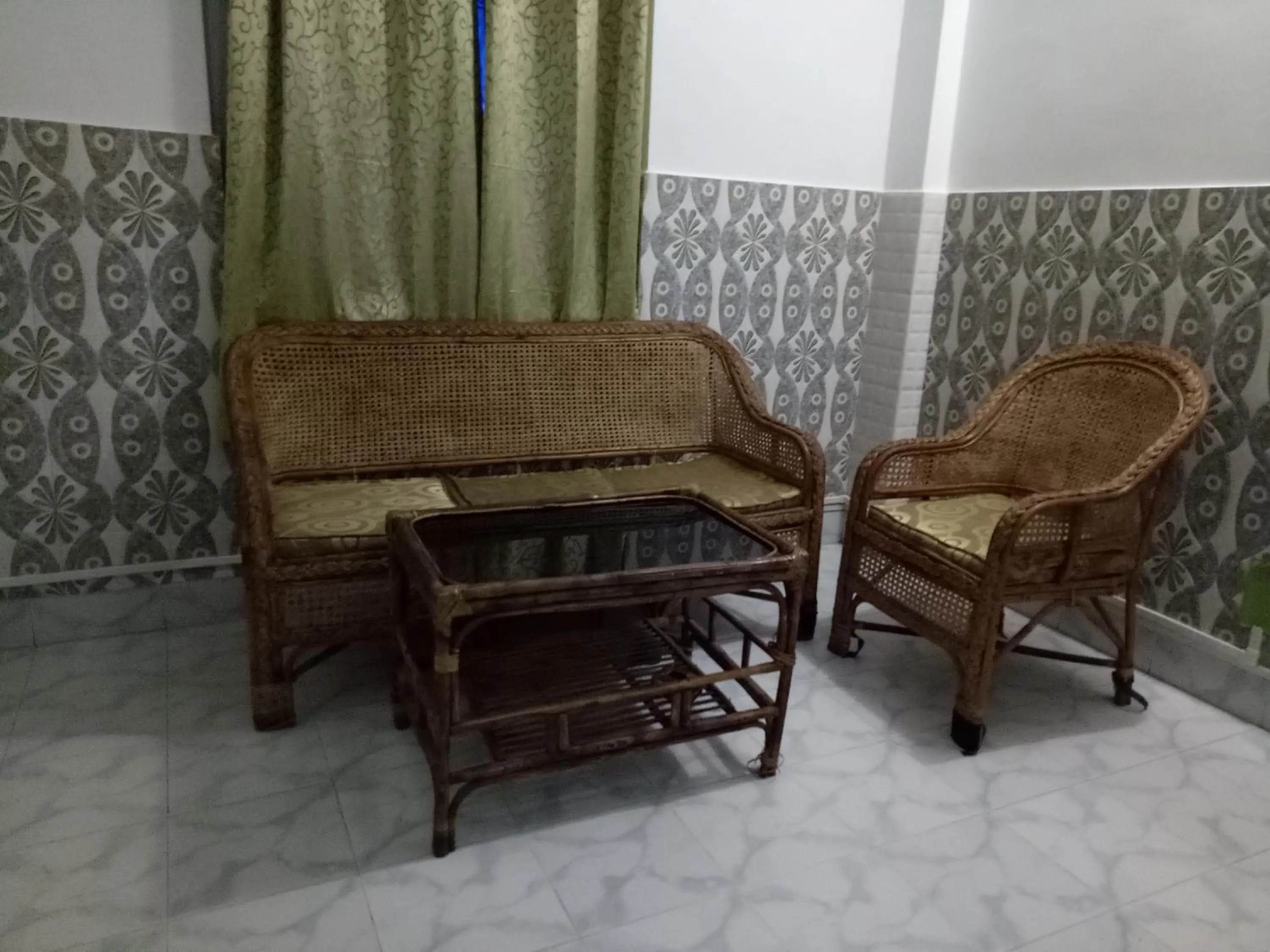 Seating area in Hotel Kameng