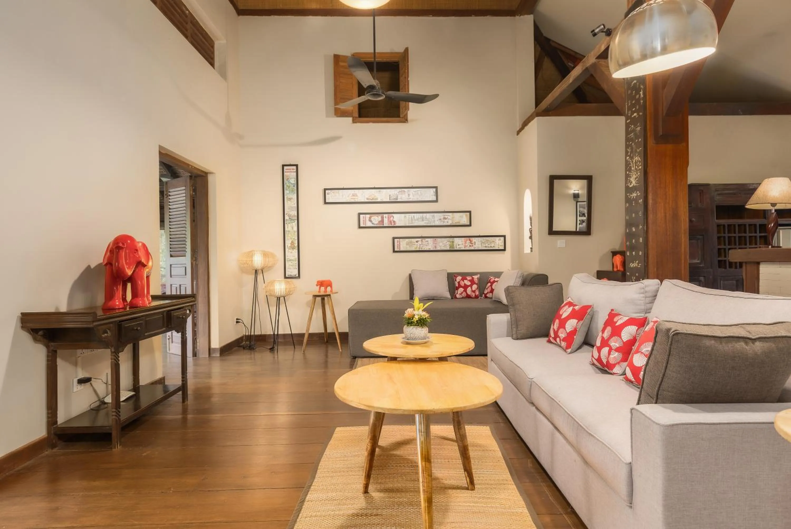 Seating area in La Palmeraie D'angkor