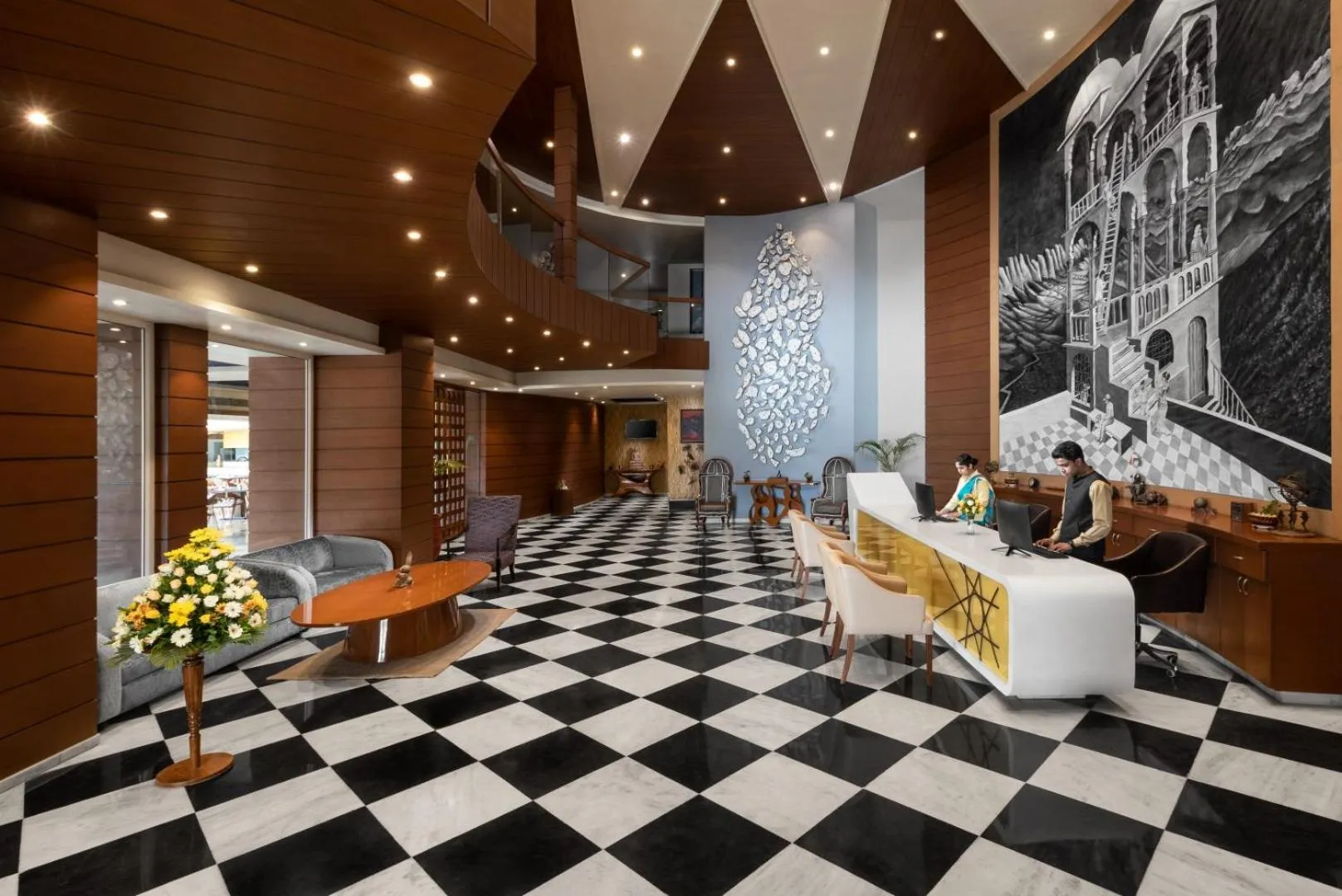 Lobby or reception in jüSTa Sajjangarh Resort & Spa, Udaipur