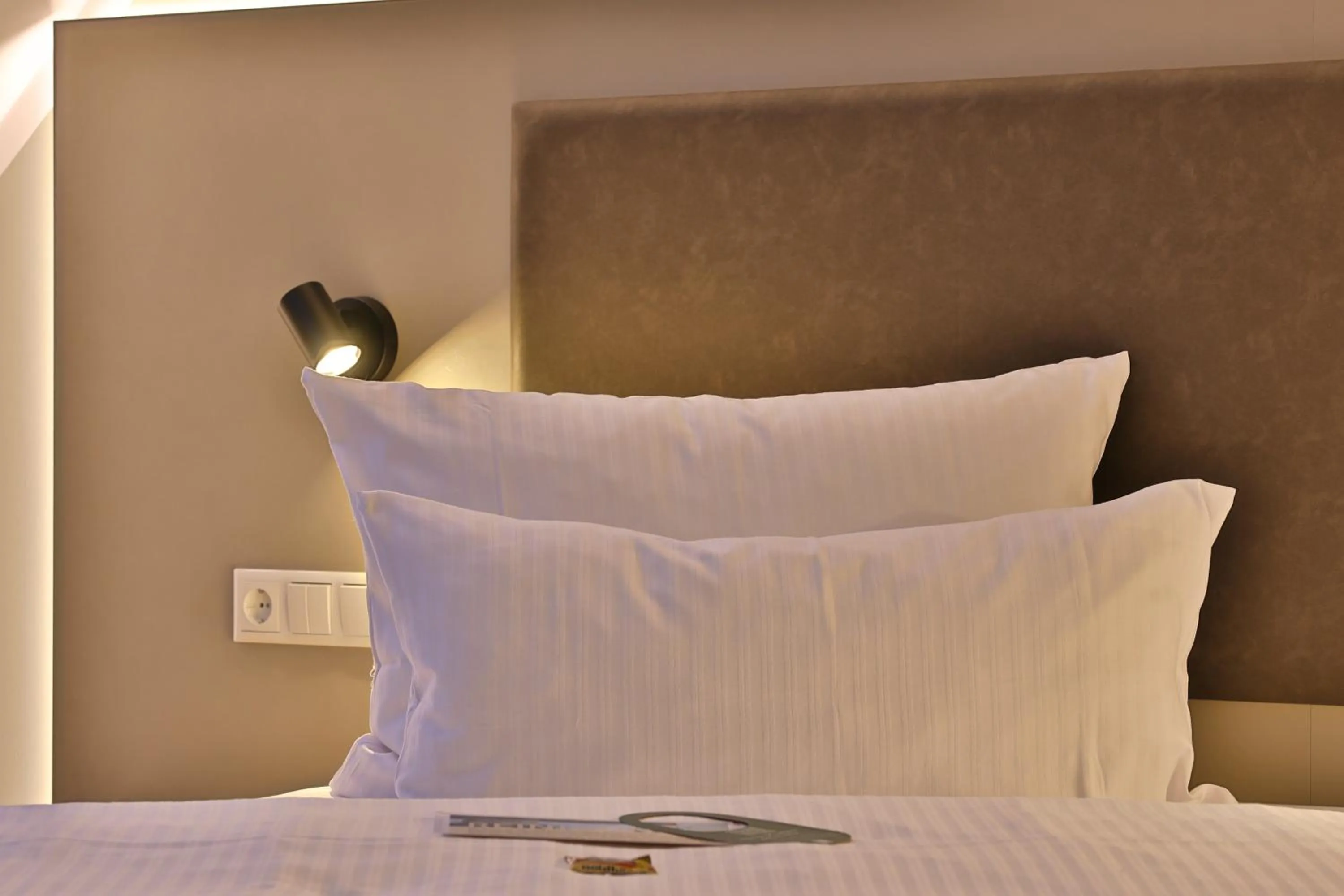 Bed in Weinhotel Wasem