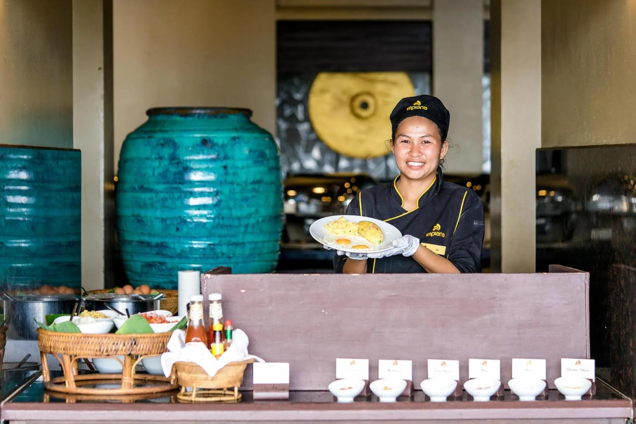 Buffet breakfast in Impiana Beachfront Resort Chaweng Noi, Koh Samui