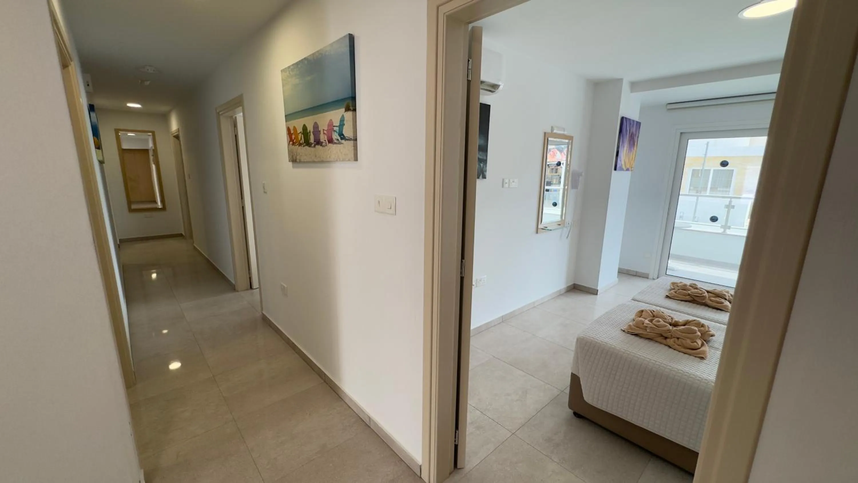 Bed in Christabelle Hotel Apartments