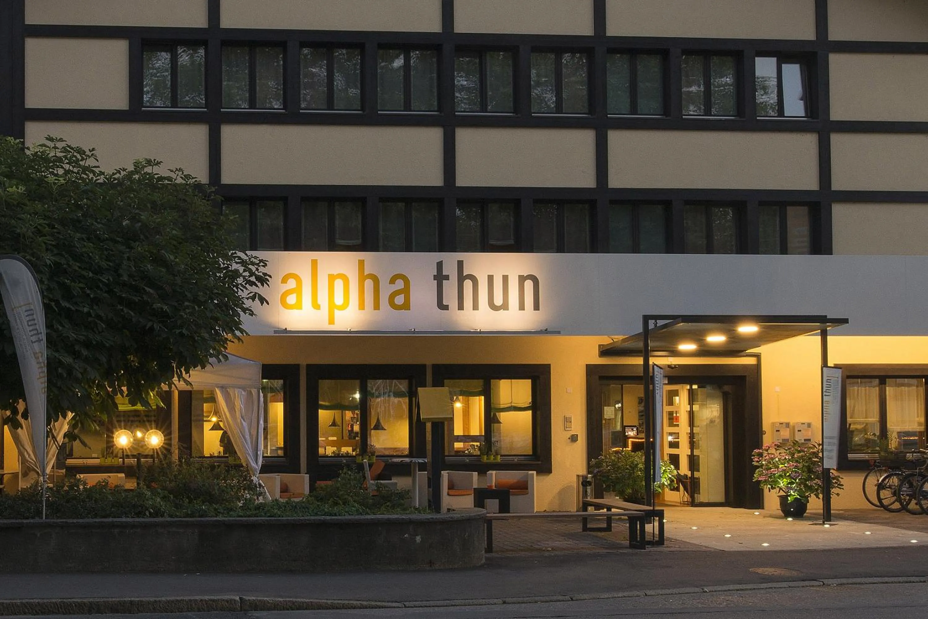 Facade/entrance in Hotel Alpha Thun