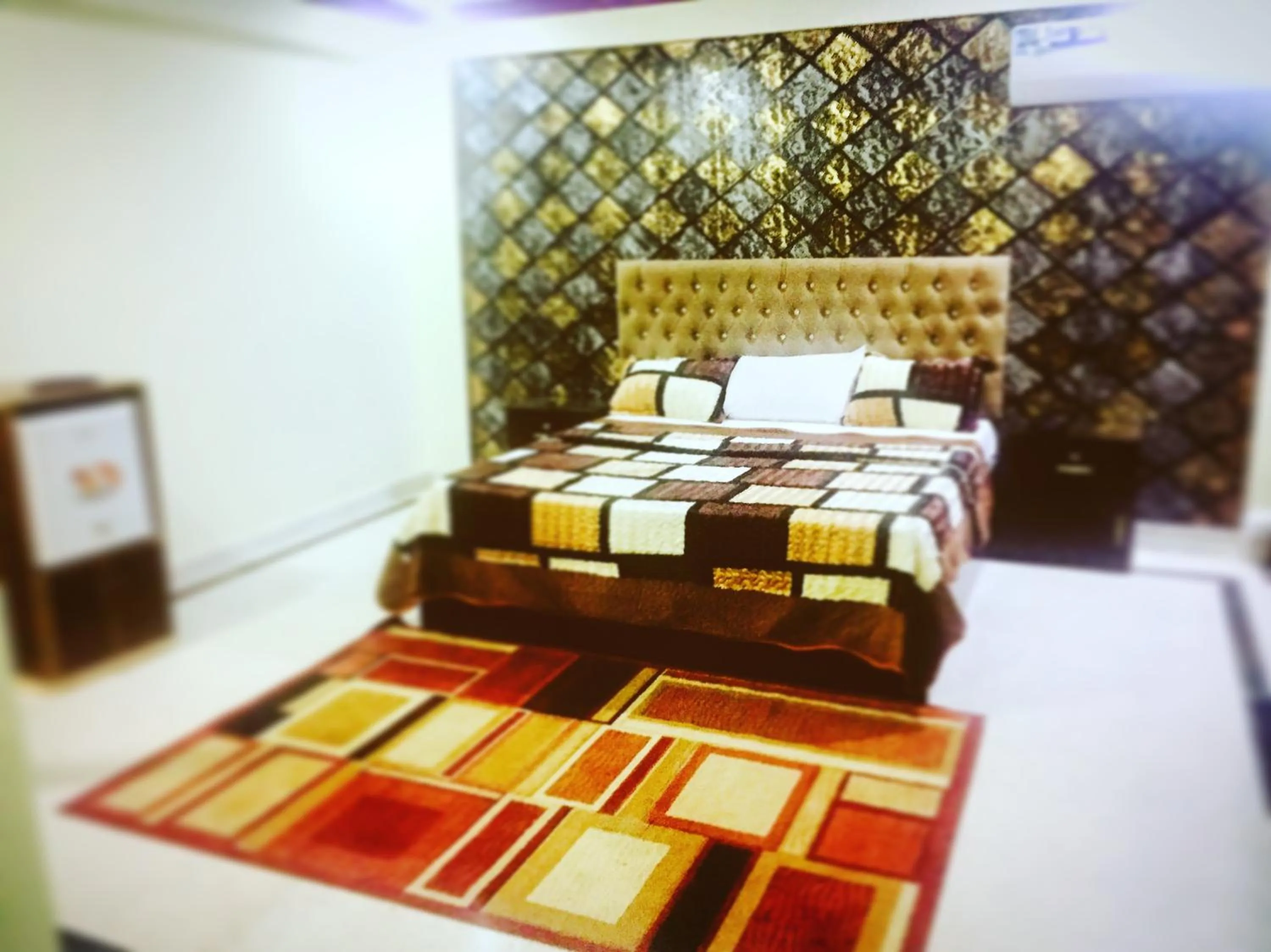 Bed in Muzaffarabad View Motel