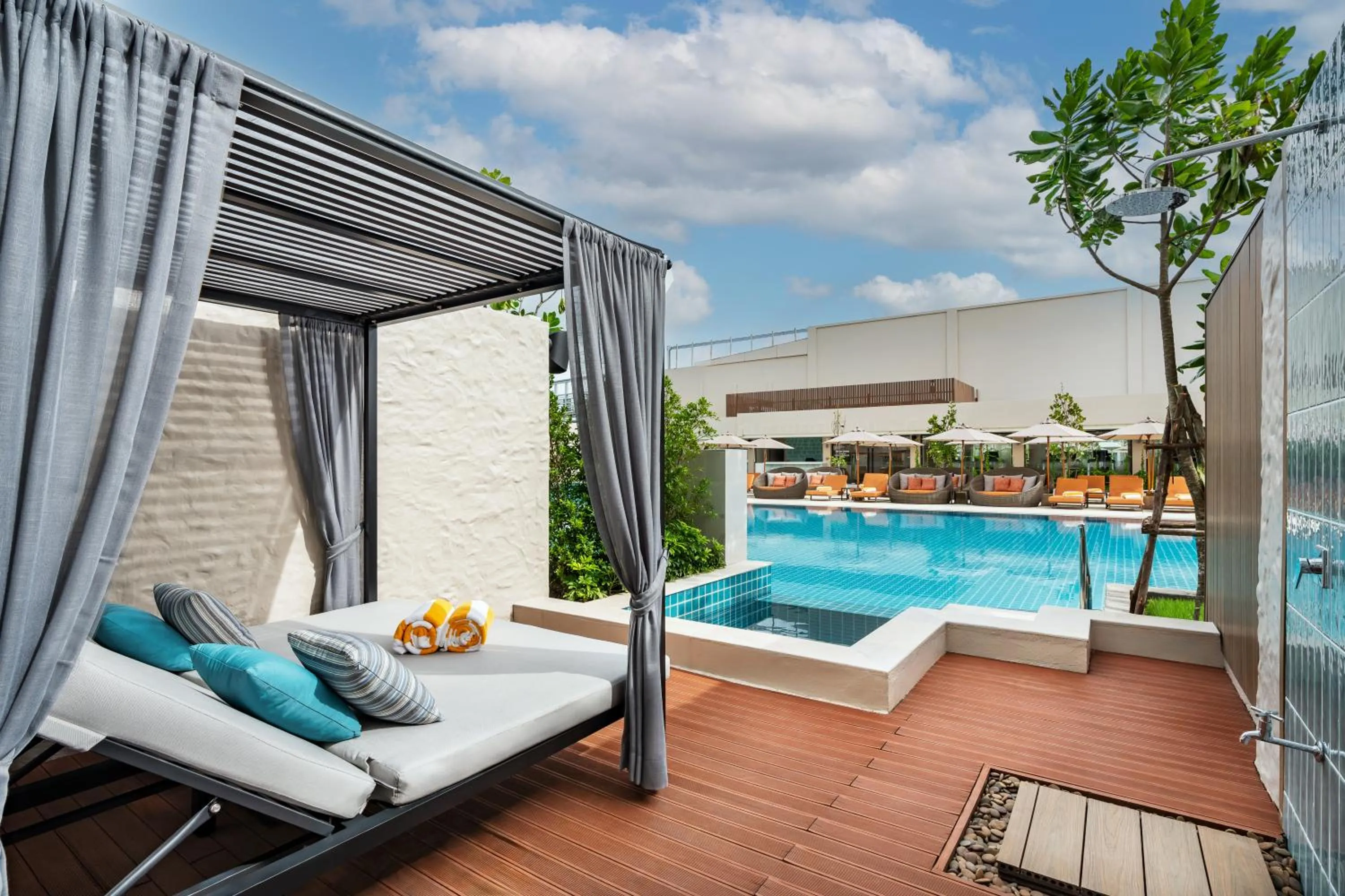 Pool view in M Social Hotel Phuket