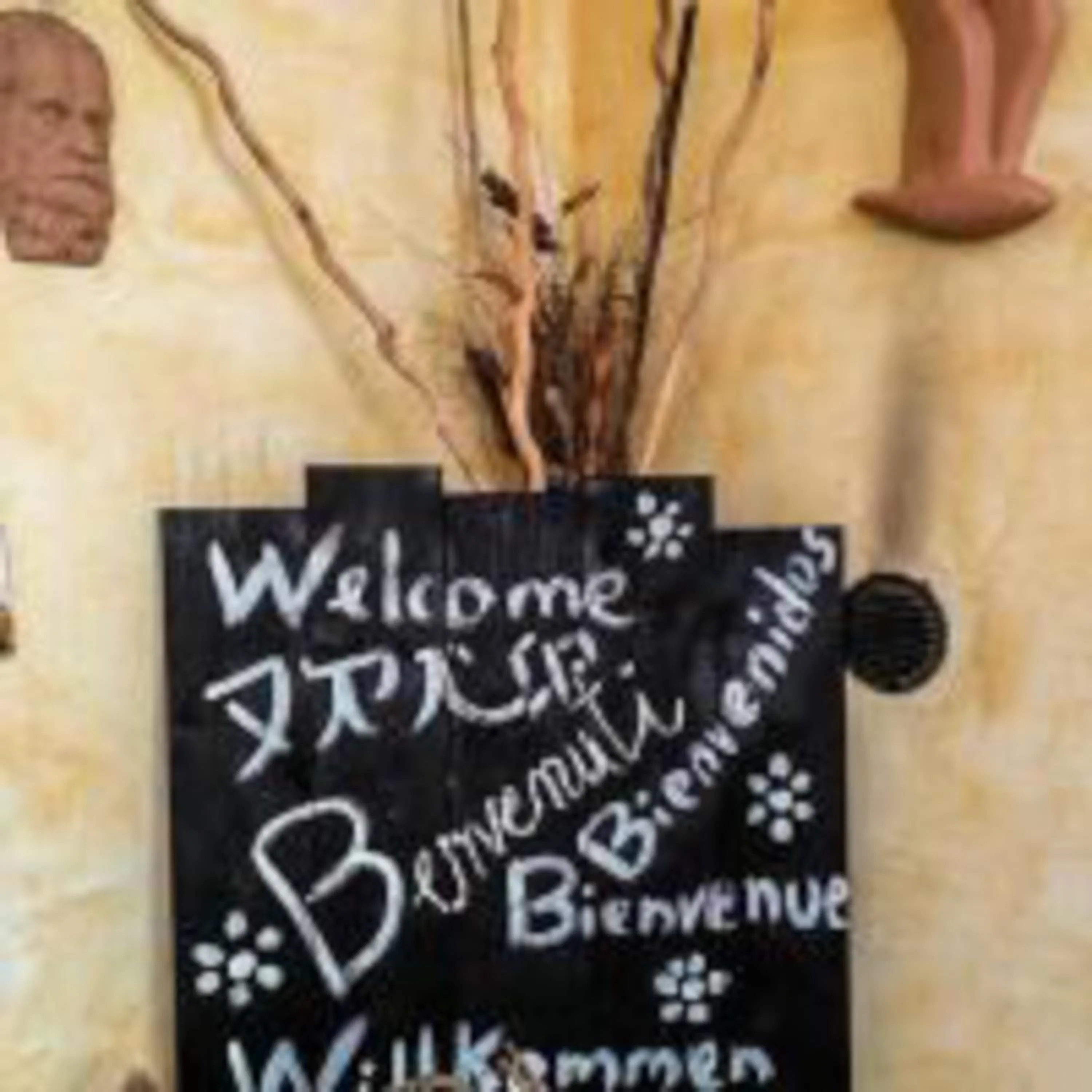 Decorative detail in Paoline's suite in villa