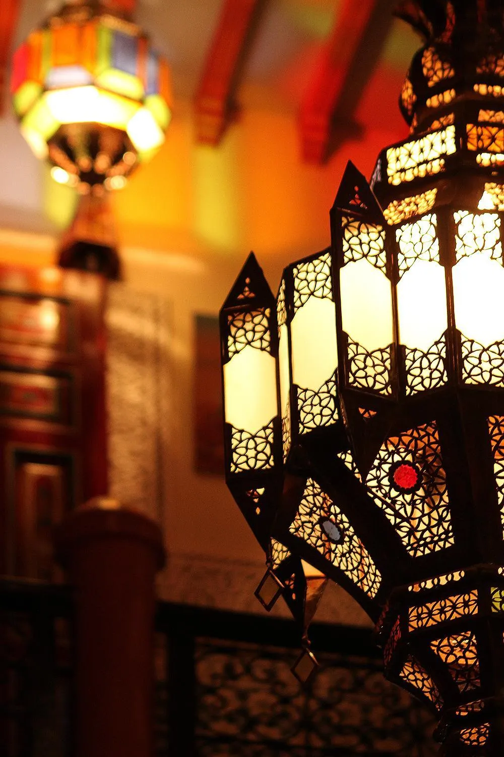 Decorative detail in Riad bleu du Sud