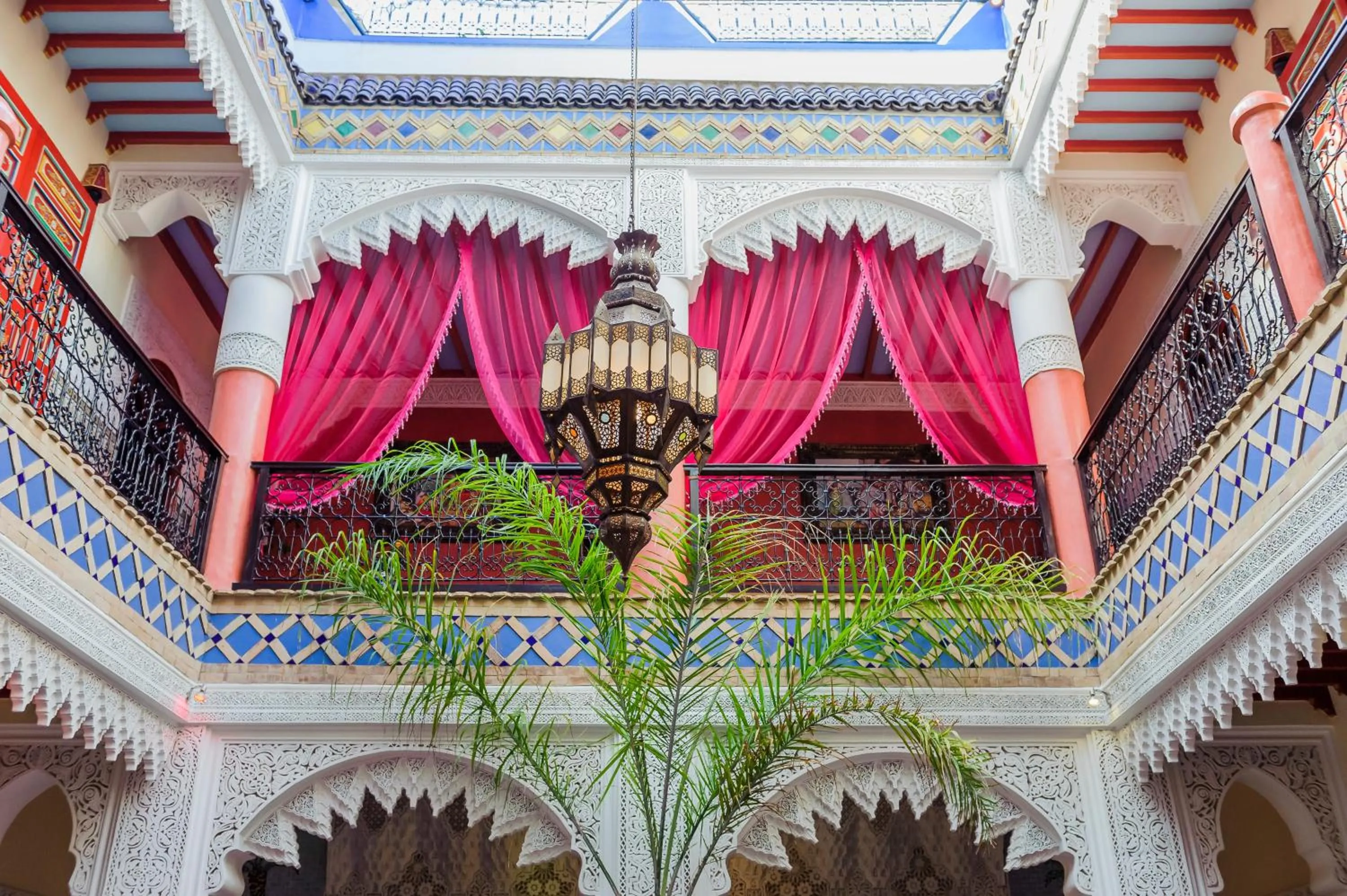 Living room in Riad bleu du Sud