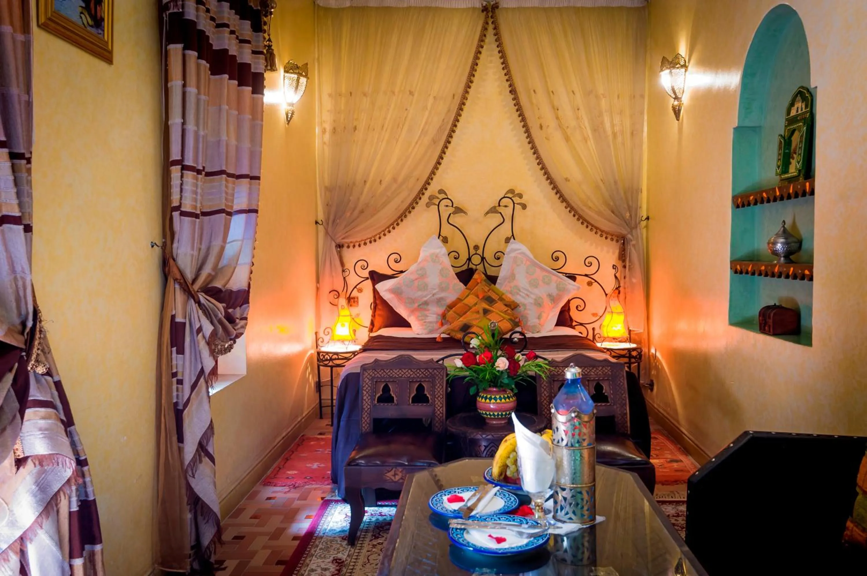 Decorative detail in Riad bleu du Sud