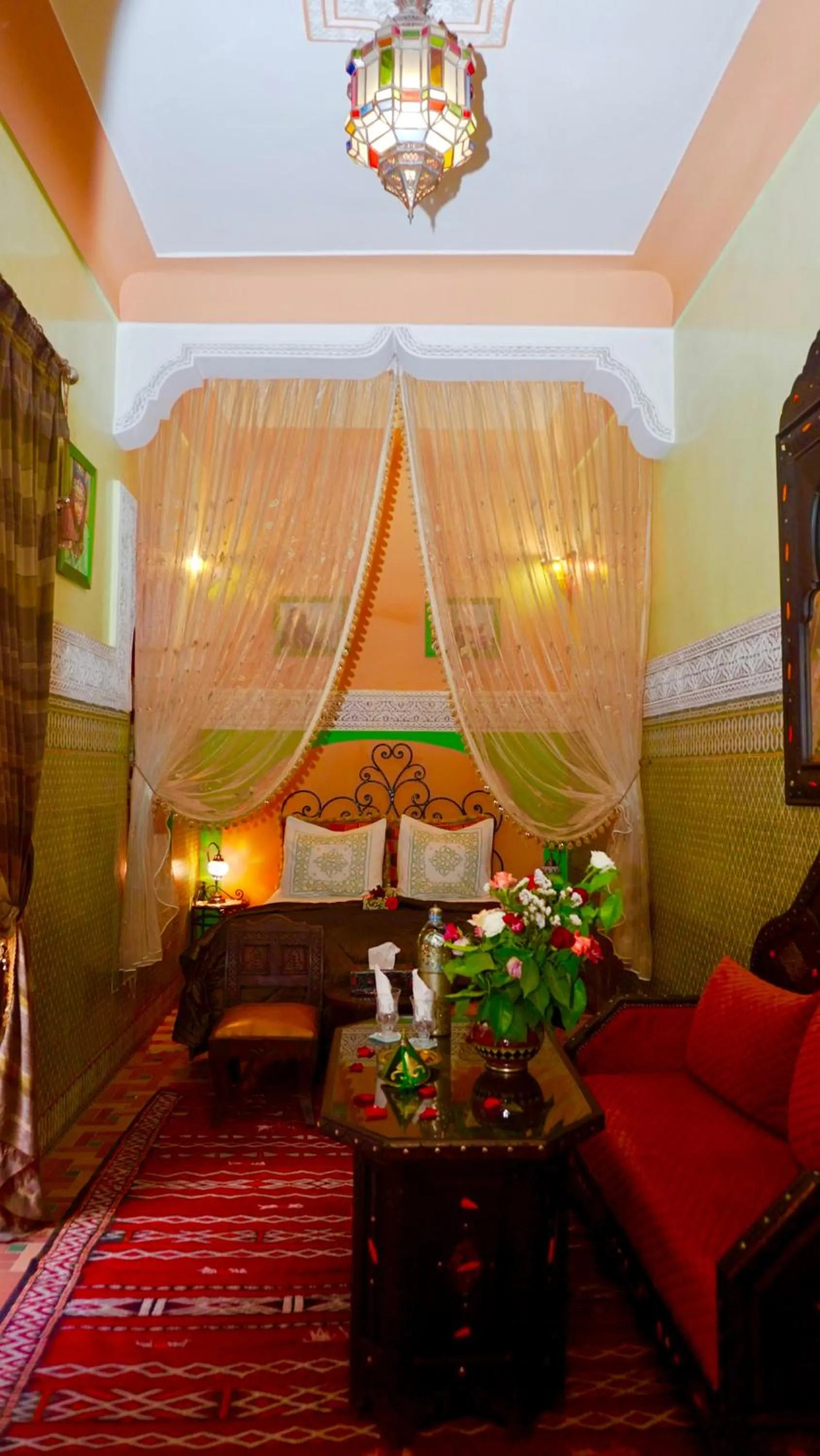 Bed in Riad bleu du Sud