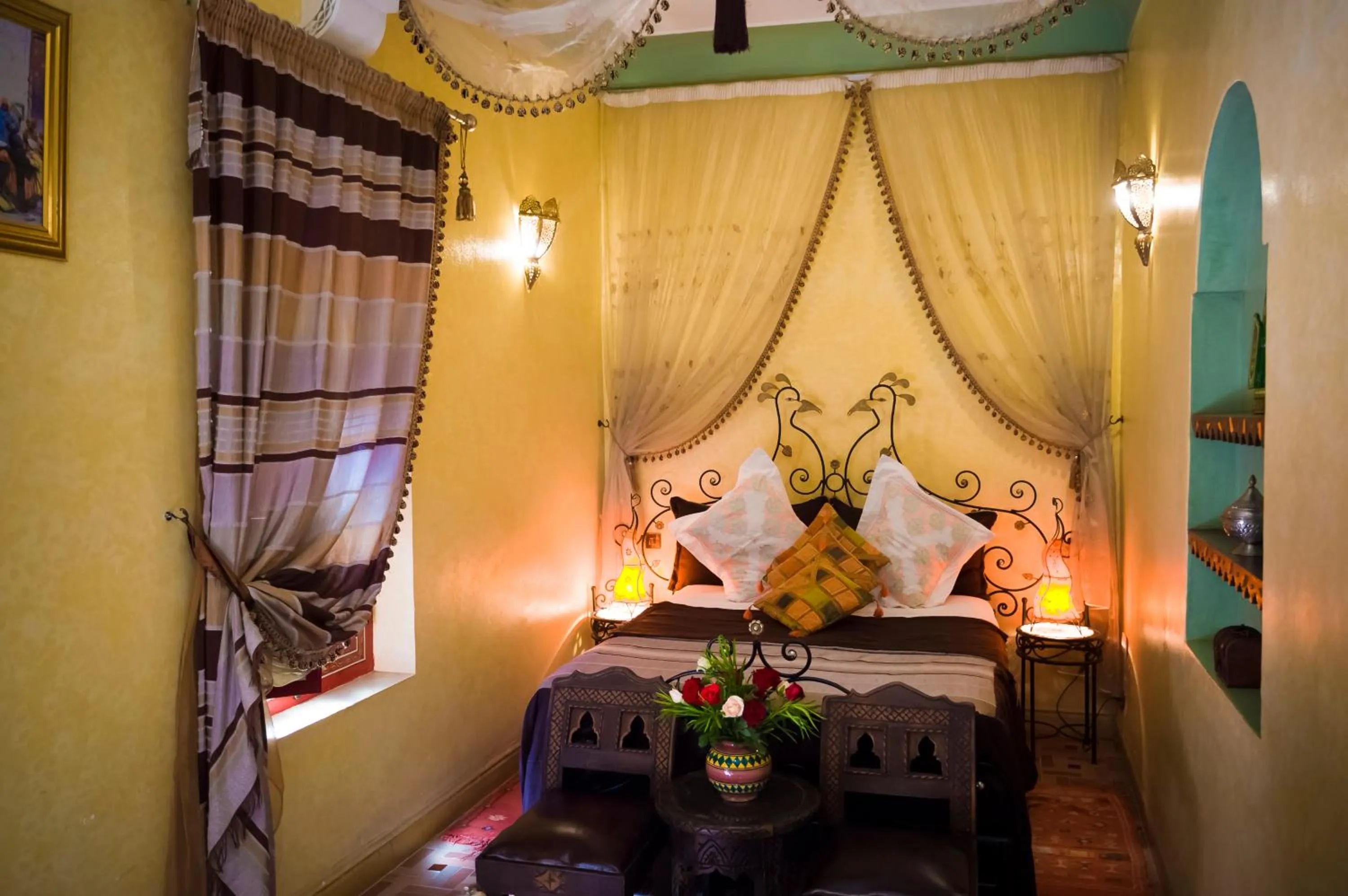 Bedroom in Riad bleu du Sud