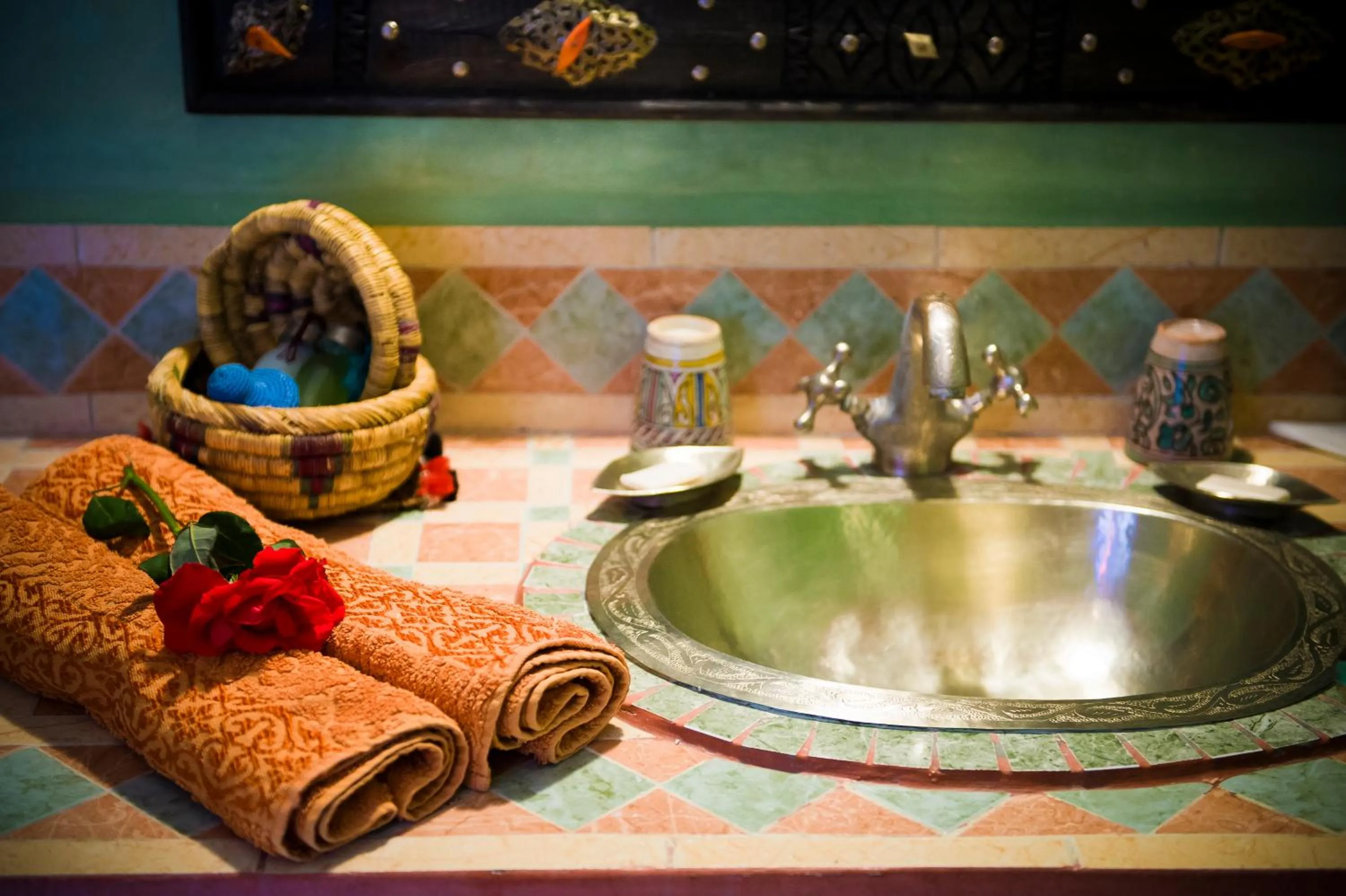 Decorative detail in Riad bleu du Sud