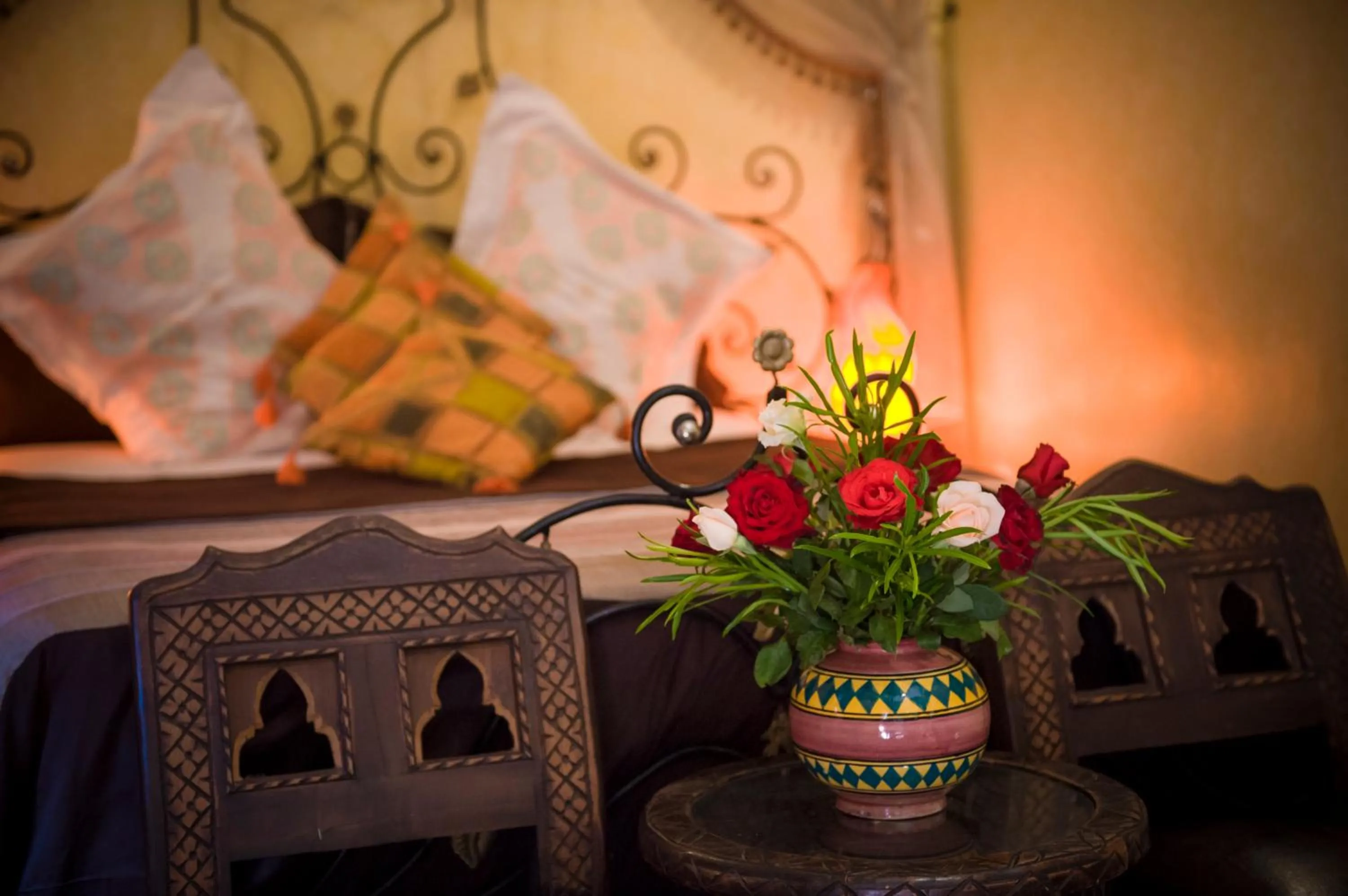 Bedroom in Riad bleu du Sud