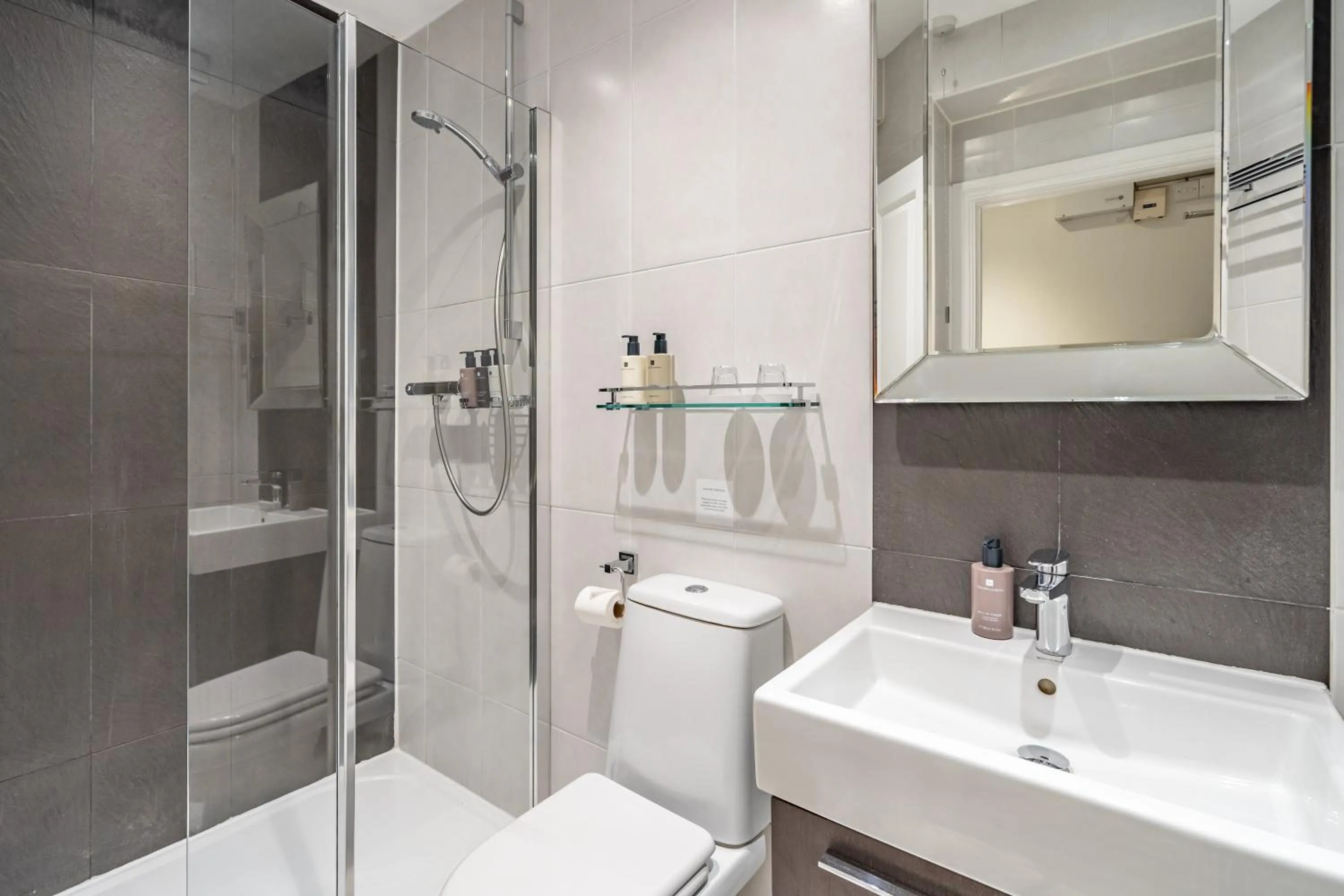 Shower in Strozzi Palace Suites by Mansley