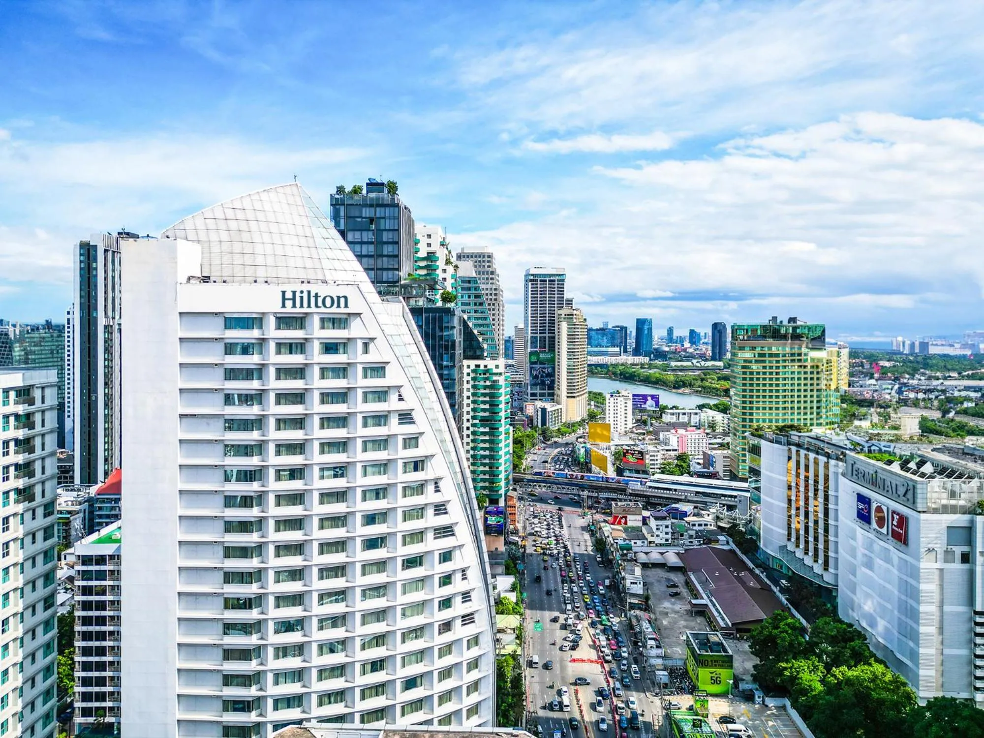 Bird's eye view in Hilton Bangkok Grande Asoke