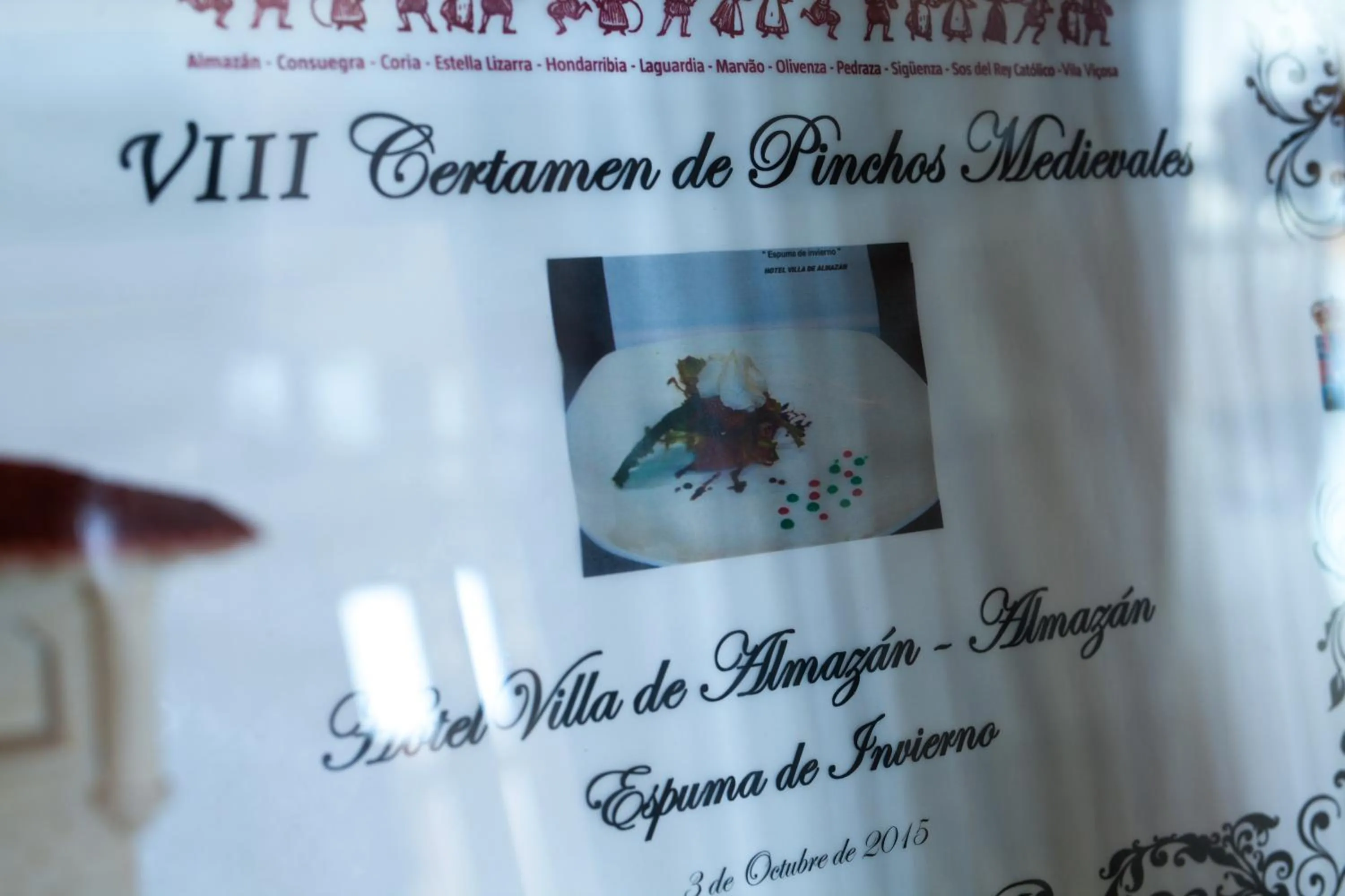 Certificate/Award in Hotel Villa De Almazan