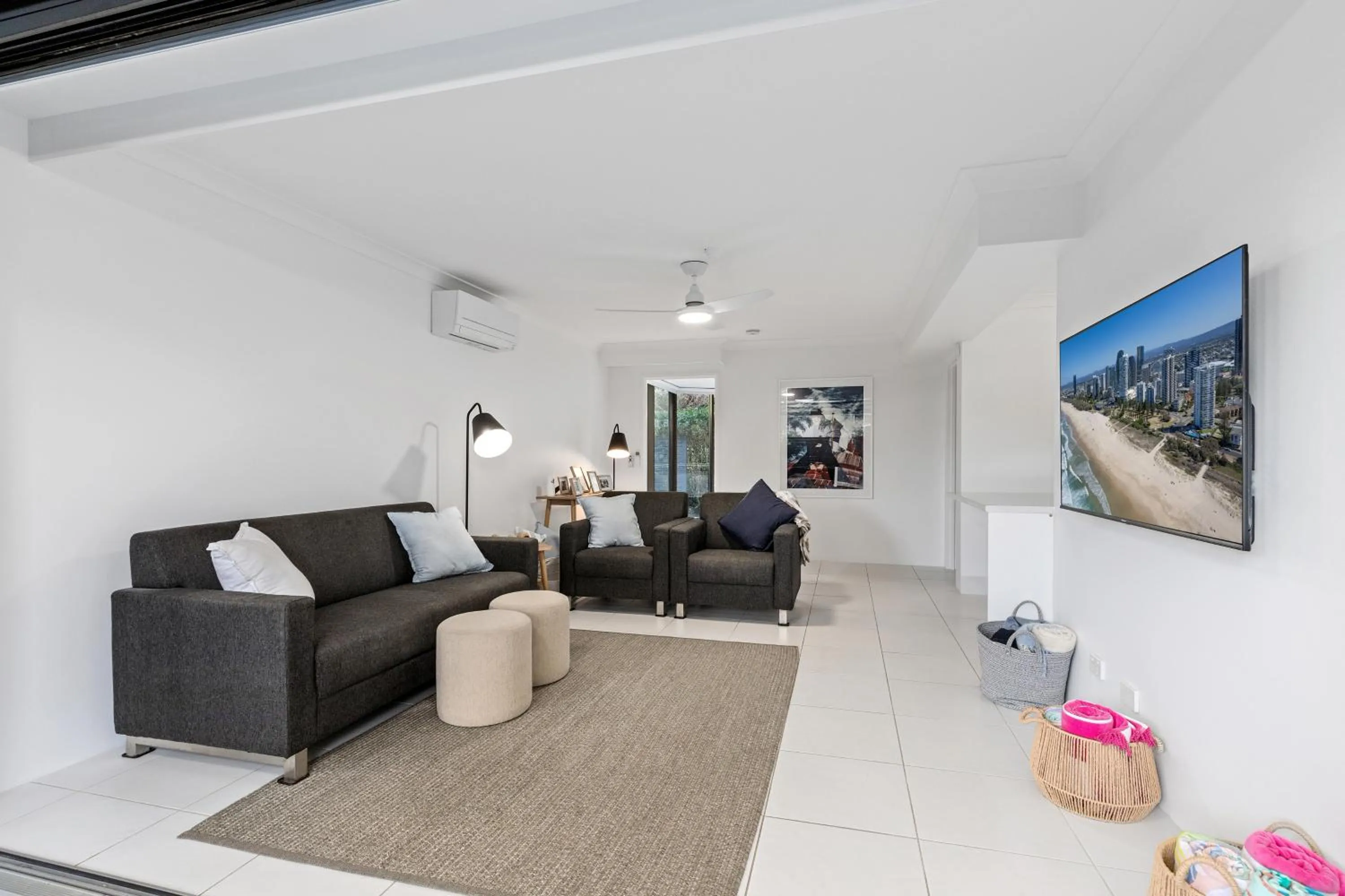 Living room in Pacific Resort Broadbeach