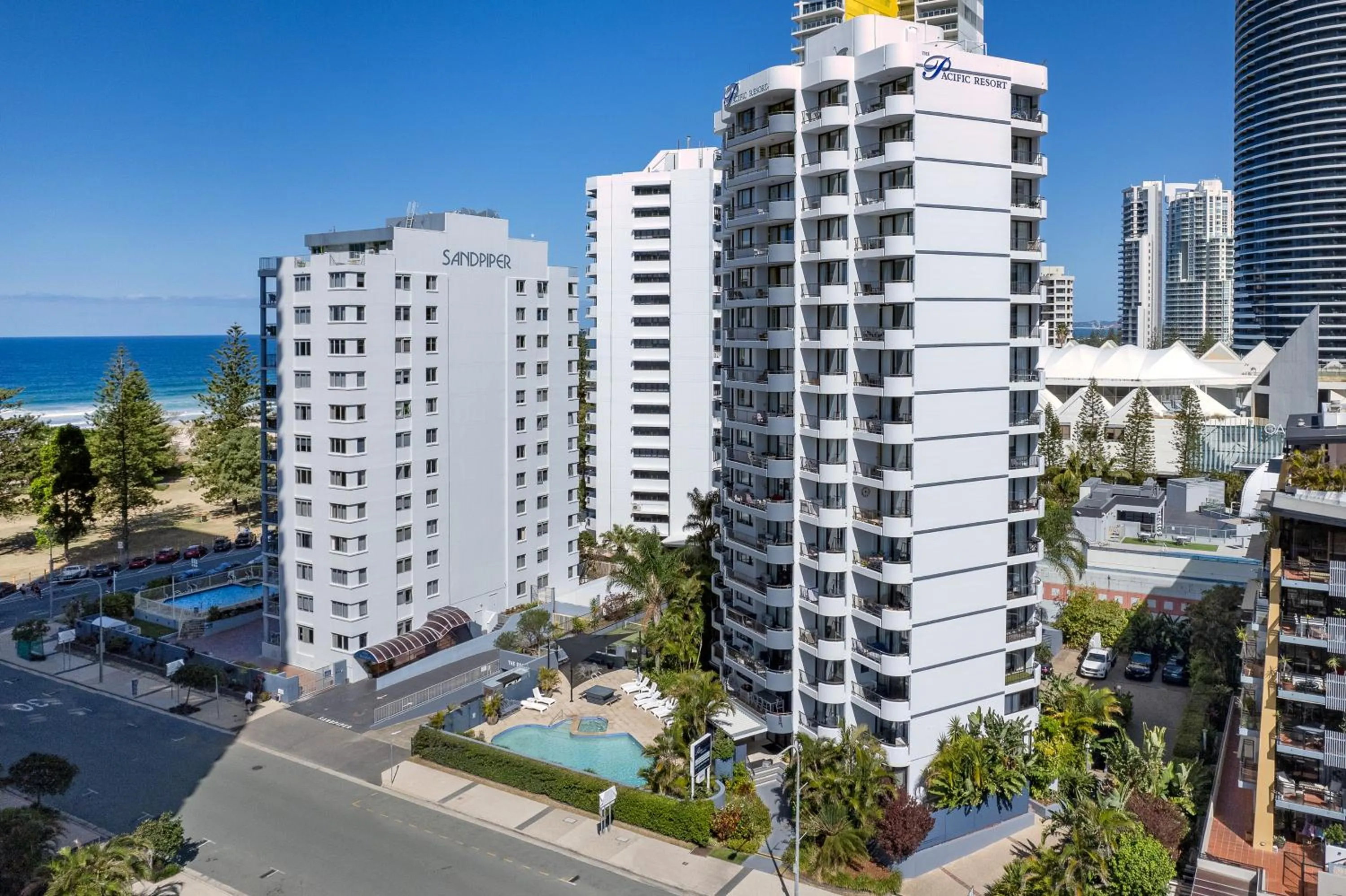 Property building in Pacific Resort Broadbeach