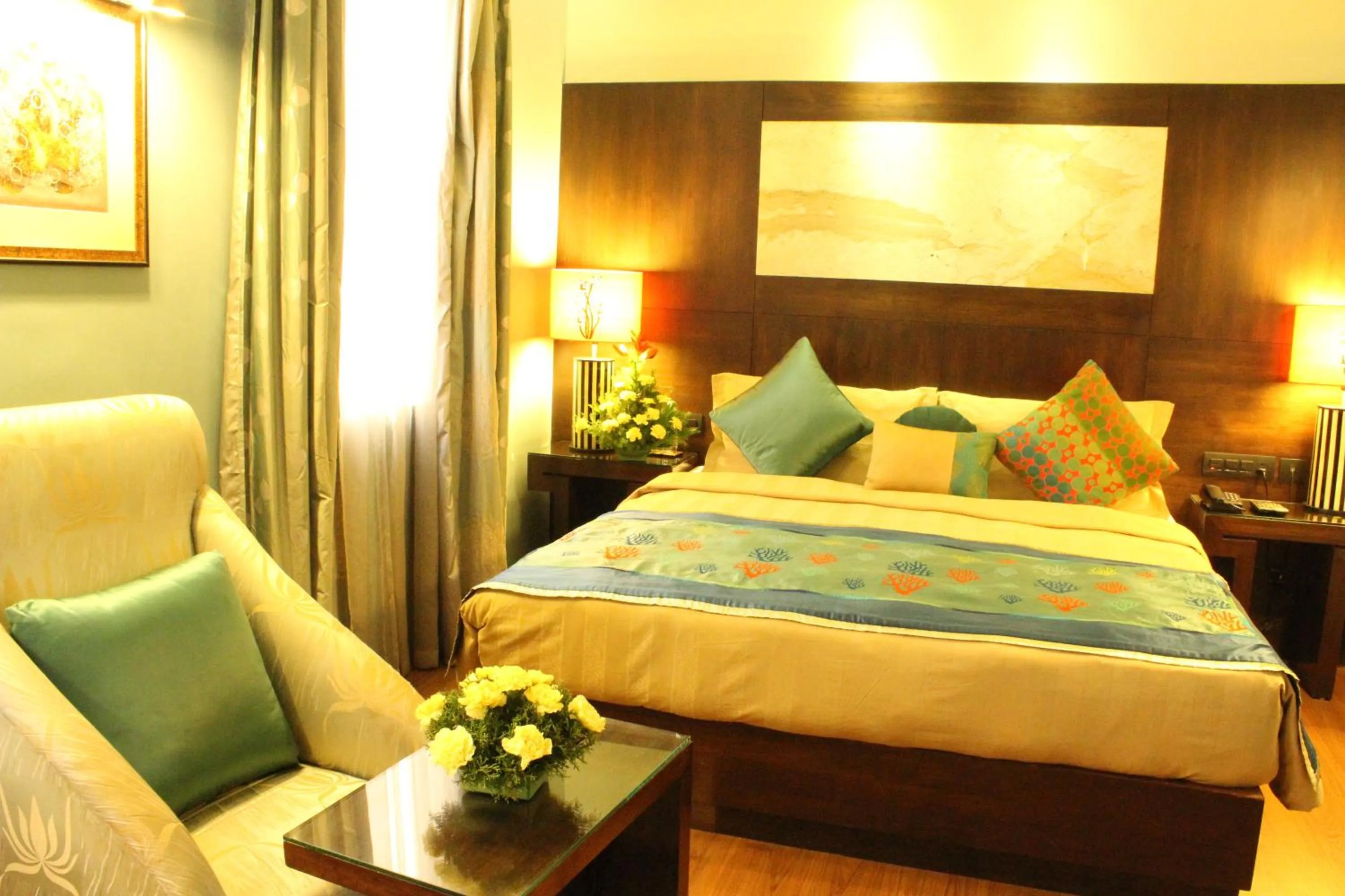 Seating area, Bed in juSTa MG Road